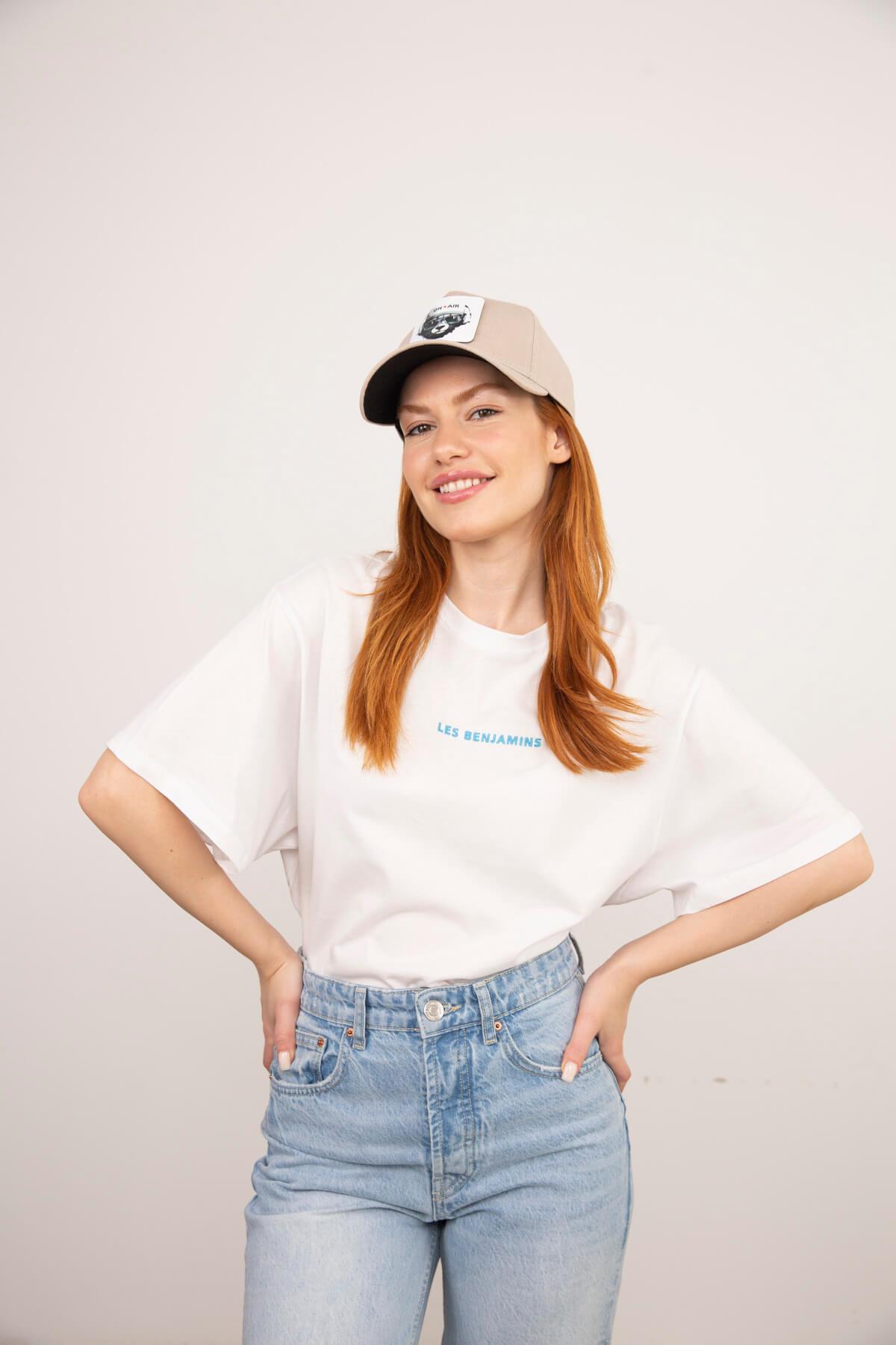 Beyaz Les Benjamins Baskılı T-Shirt