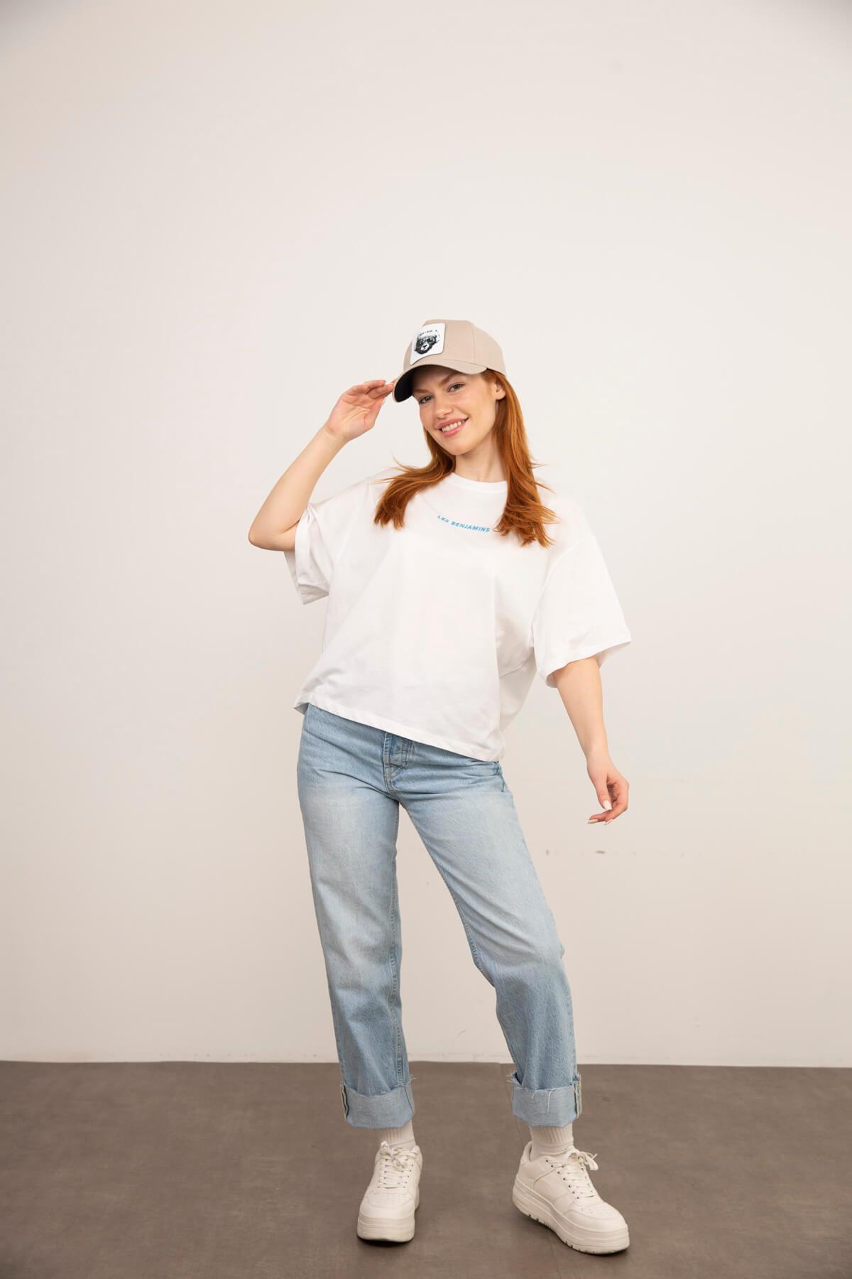 Beyaz Les Benjamins Baskılı T-Shirt