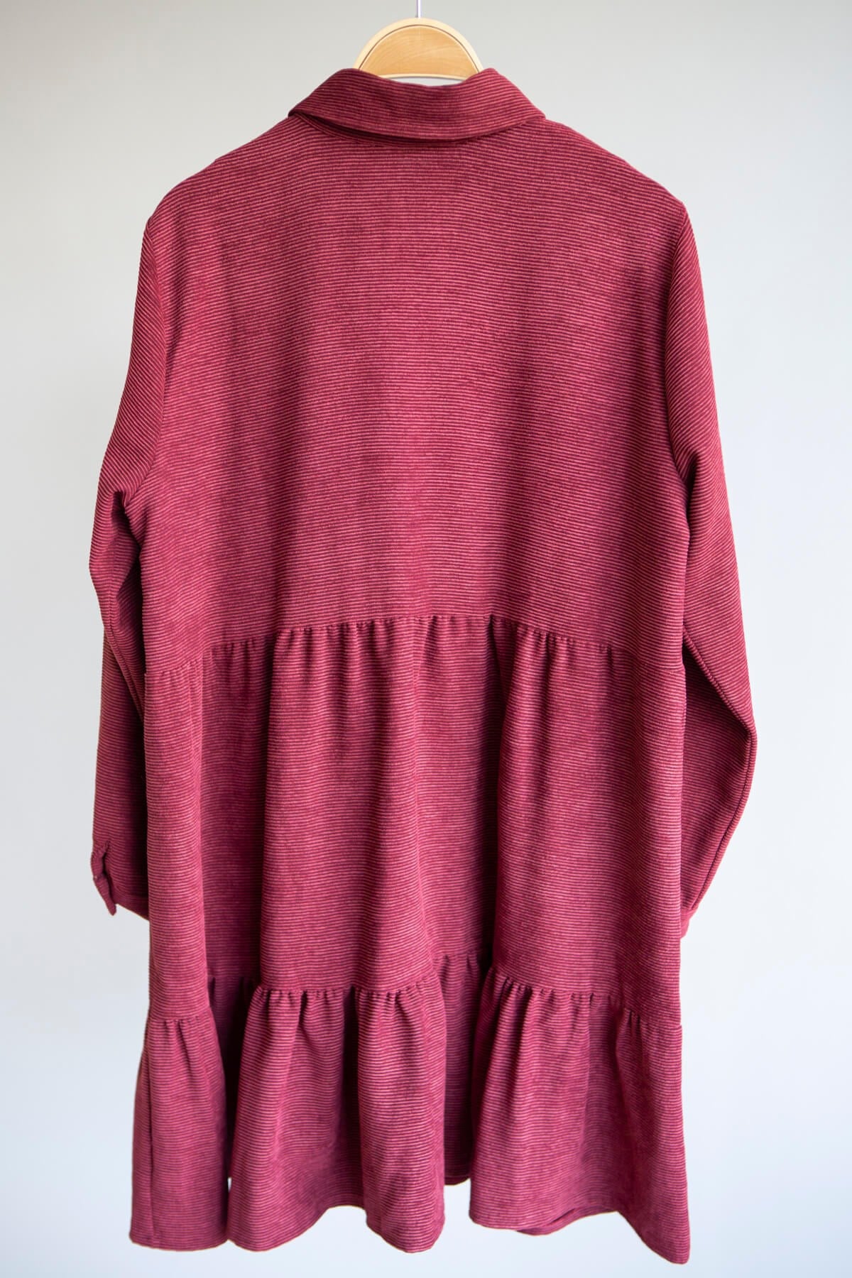 Bordo Kadife Elbise