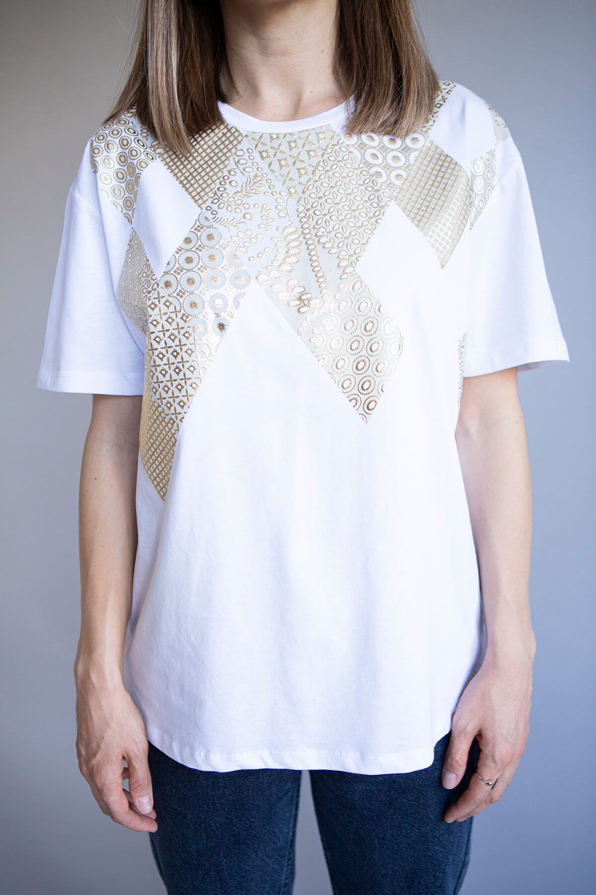 Gold Detay T-Shirt