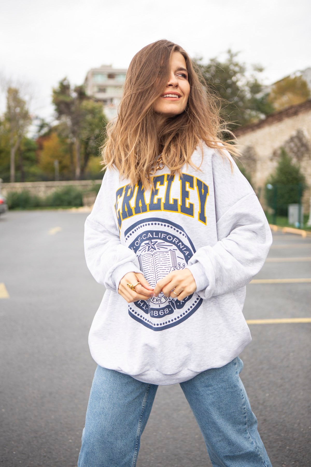 Gri Berkley Sweatshirt