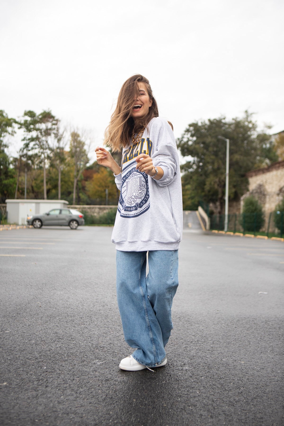Gri Berkley Sweatshirt