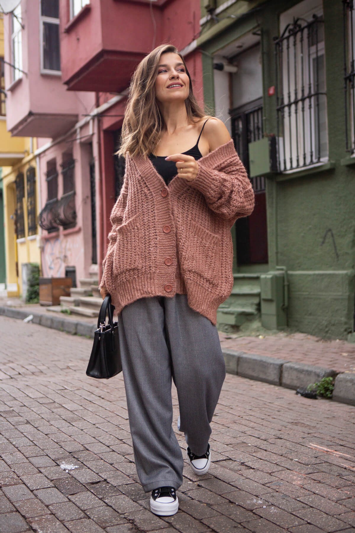 Gül Kurusu Salaş Hırka