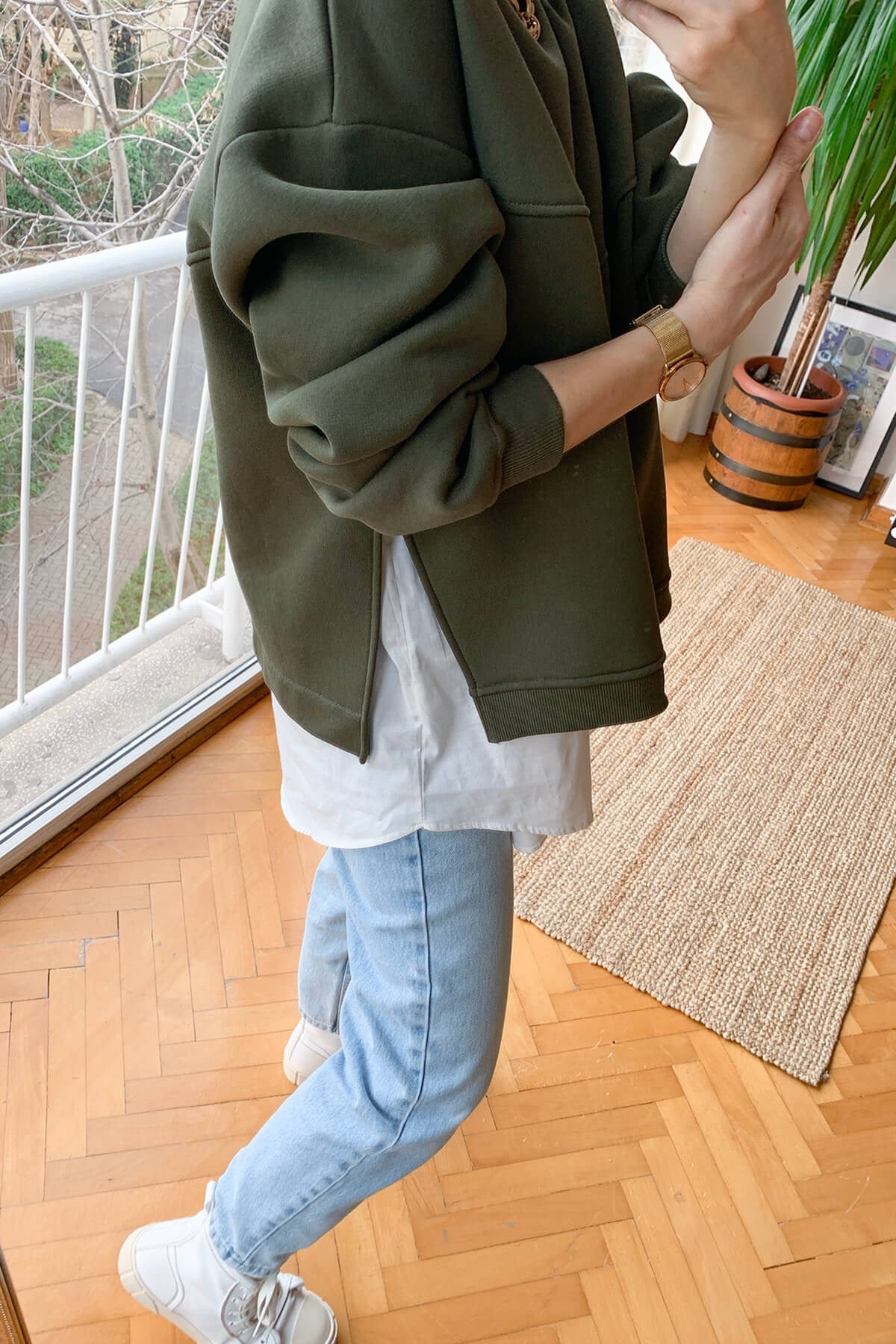 Haki Garnili Sweatshirt