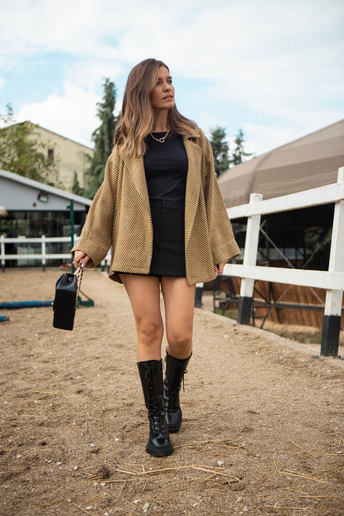 Hardal Oversize İnce Kaban