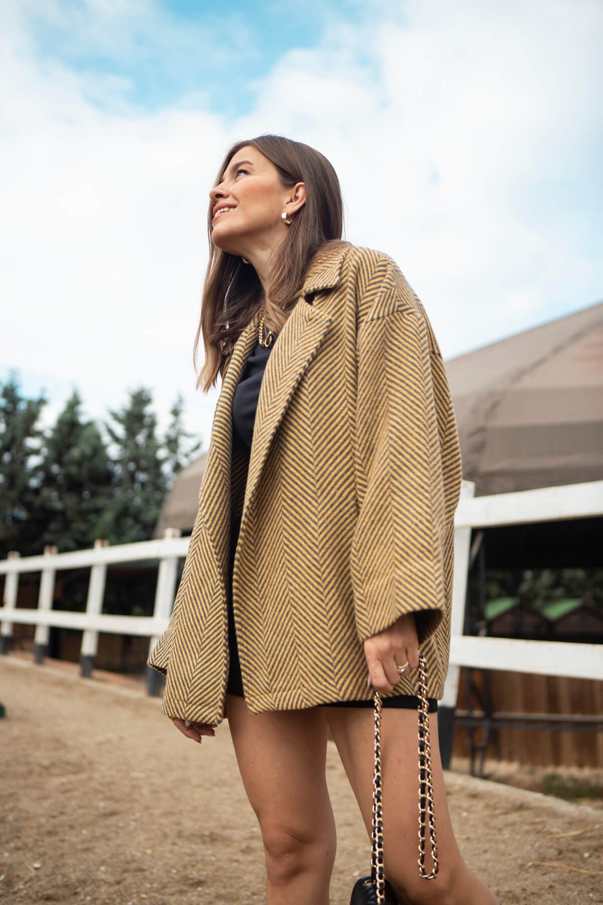 Hardal Oversize İnce Kaban