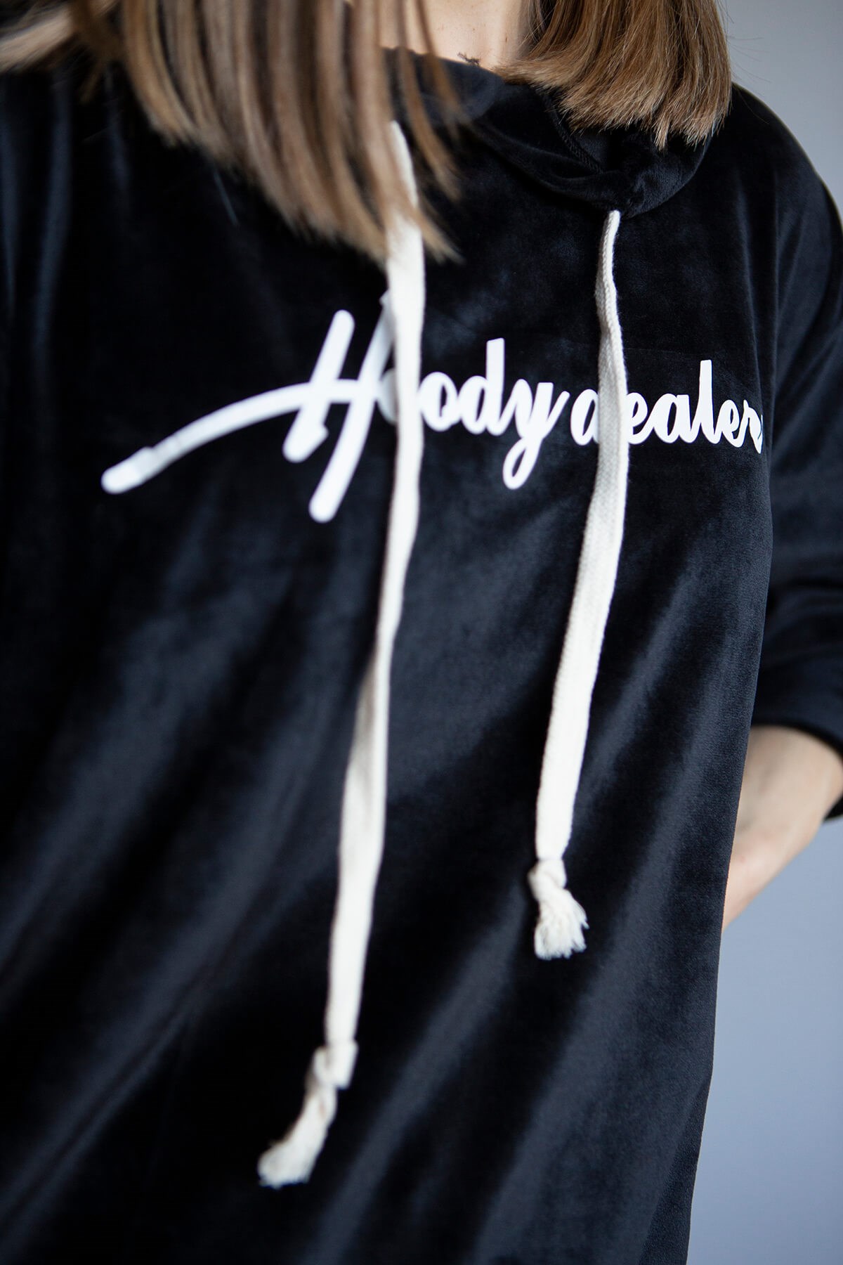 Kadife Kapşonlu Sweat