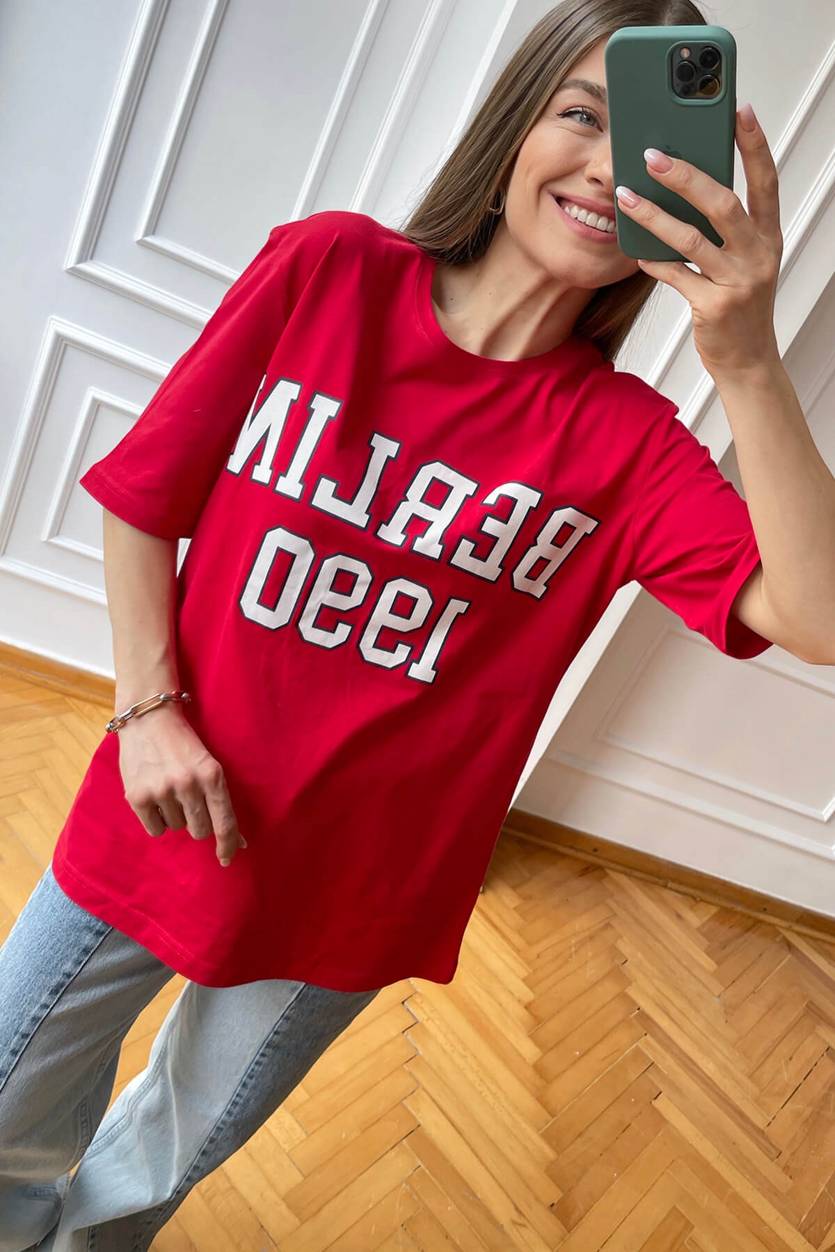 Kırmızı Berlin T-Shirt