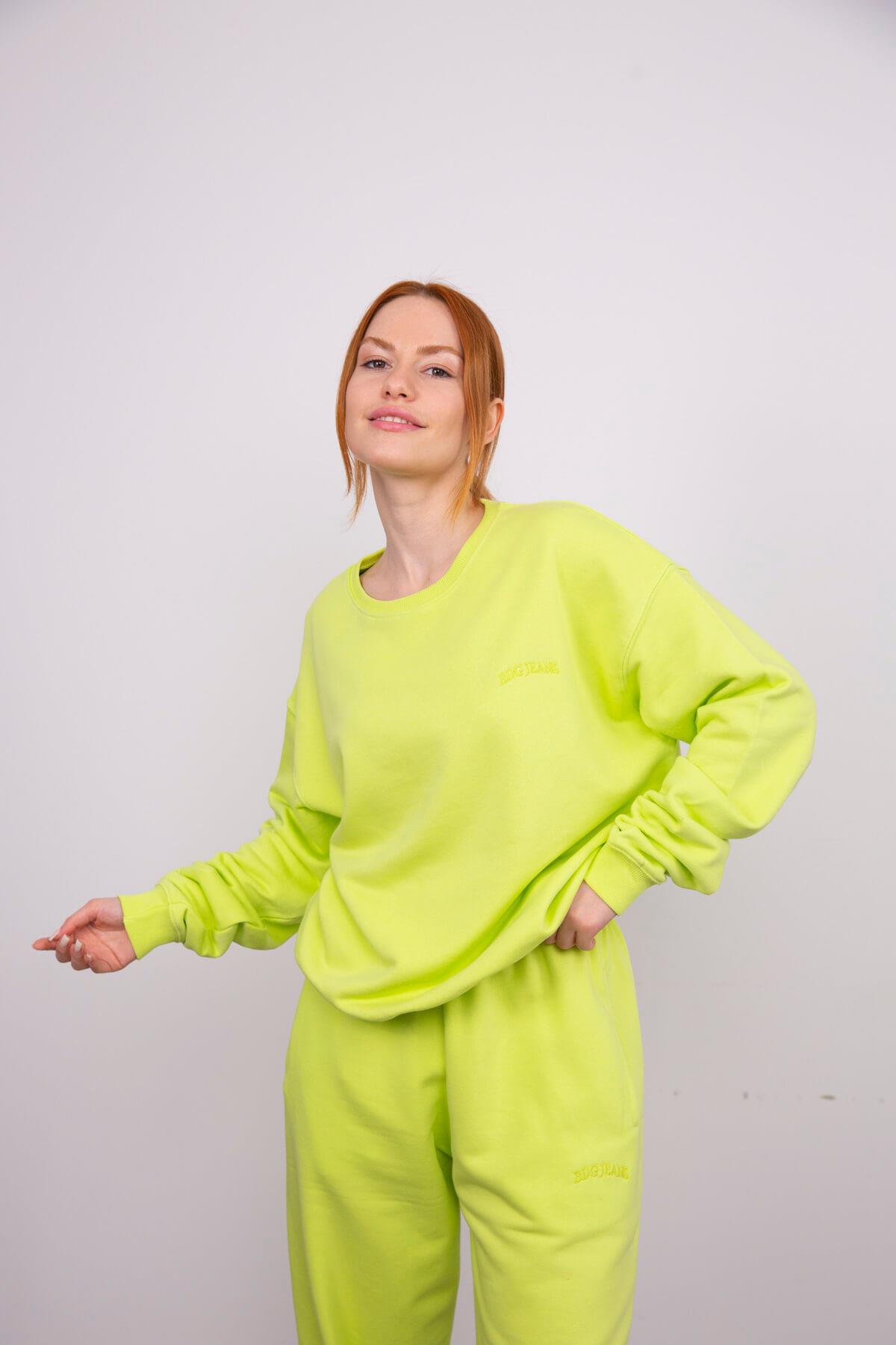 Neon Yeşili Eşofman Takımı