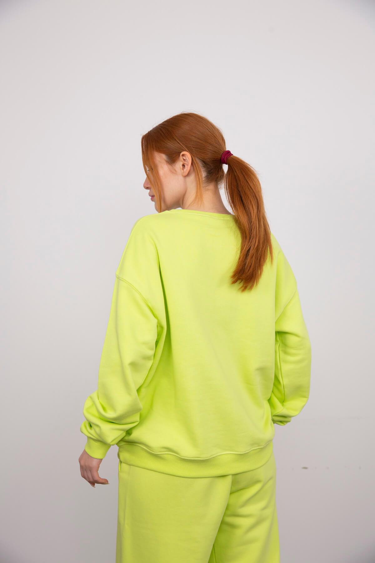 Neon Yeşili Eşofman Takımı
