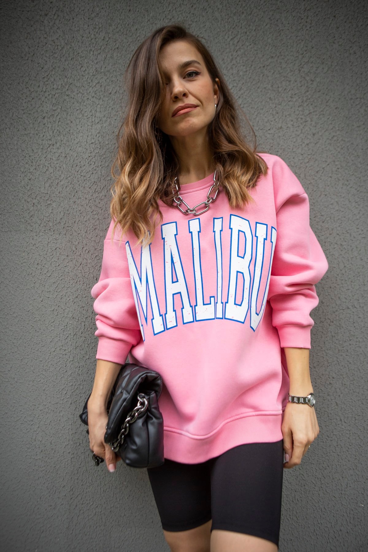 Pembe Malibu Sweatshirt