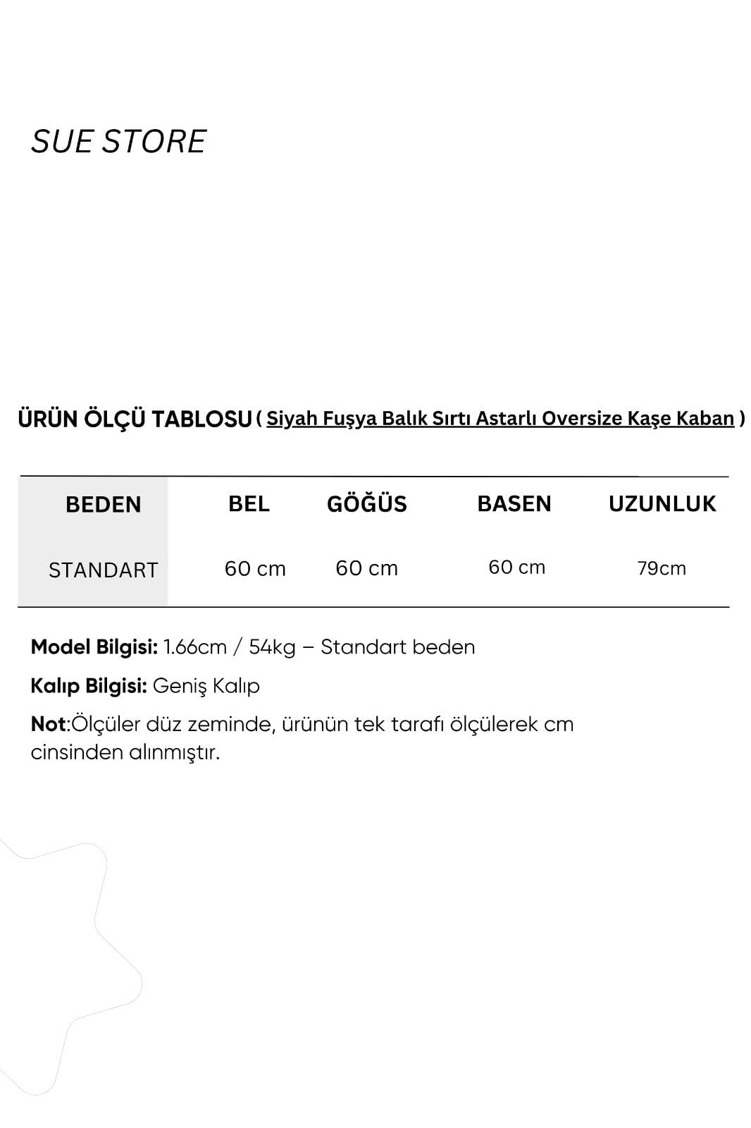 Siyah Fuşya Balık Sırtı Astarlı Oversize Kaşe Kaban