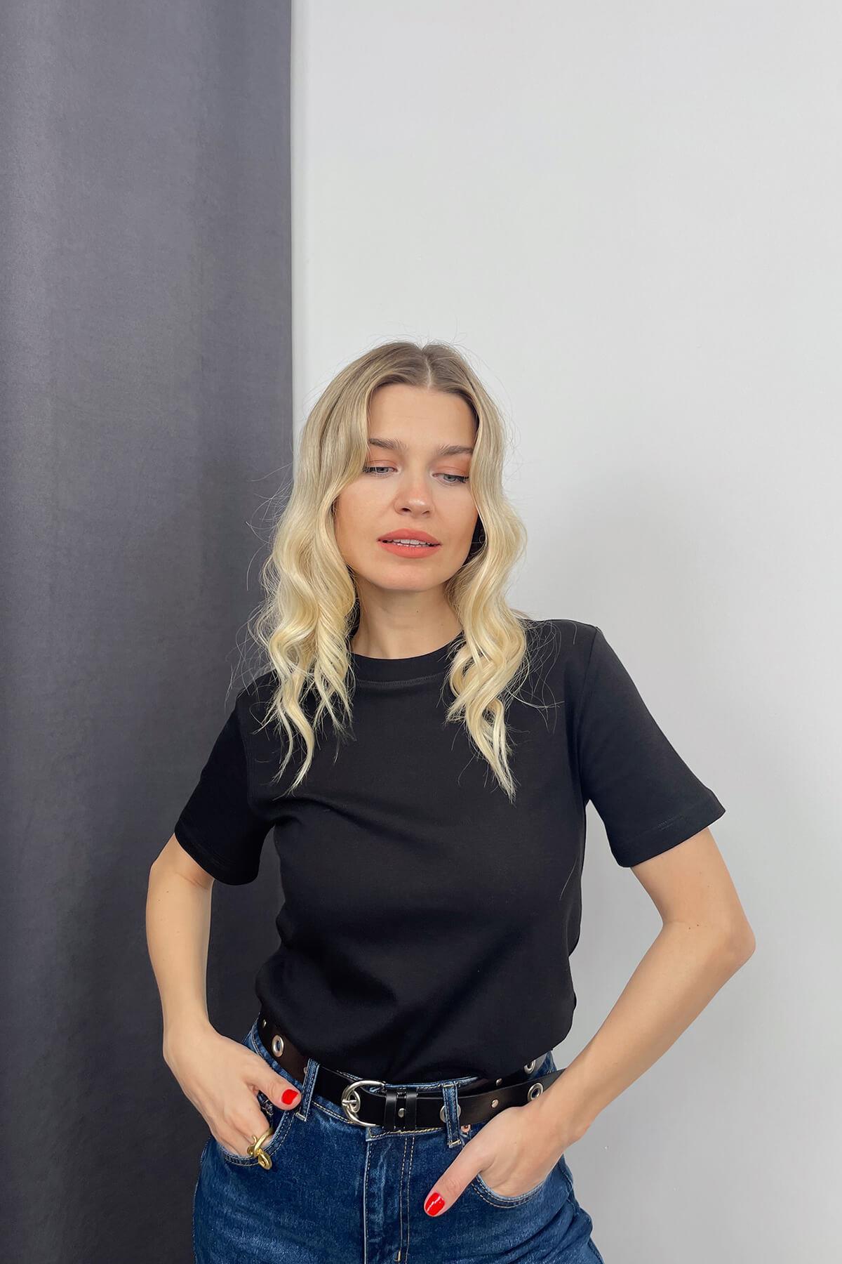 Siyah Premium Basic T-Shirt