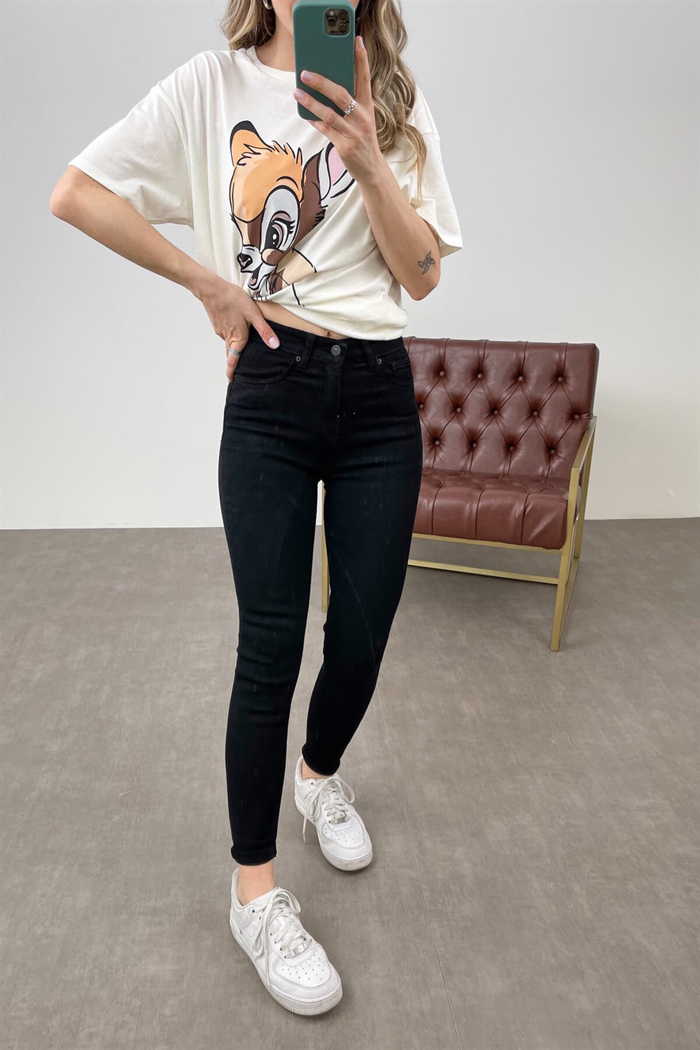 Siyah Skinny Jean