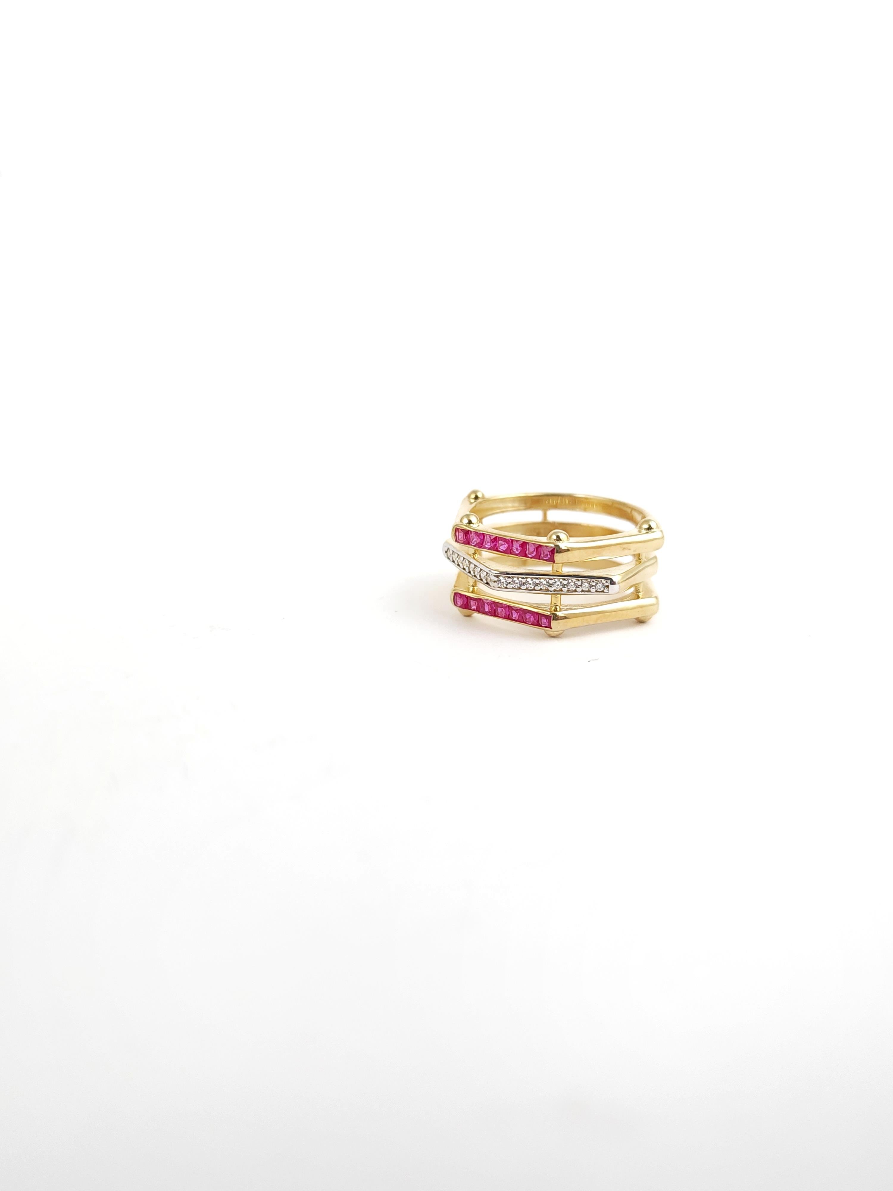 3 Sıra Geometrik Yüzük