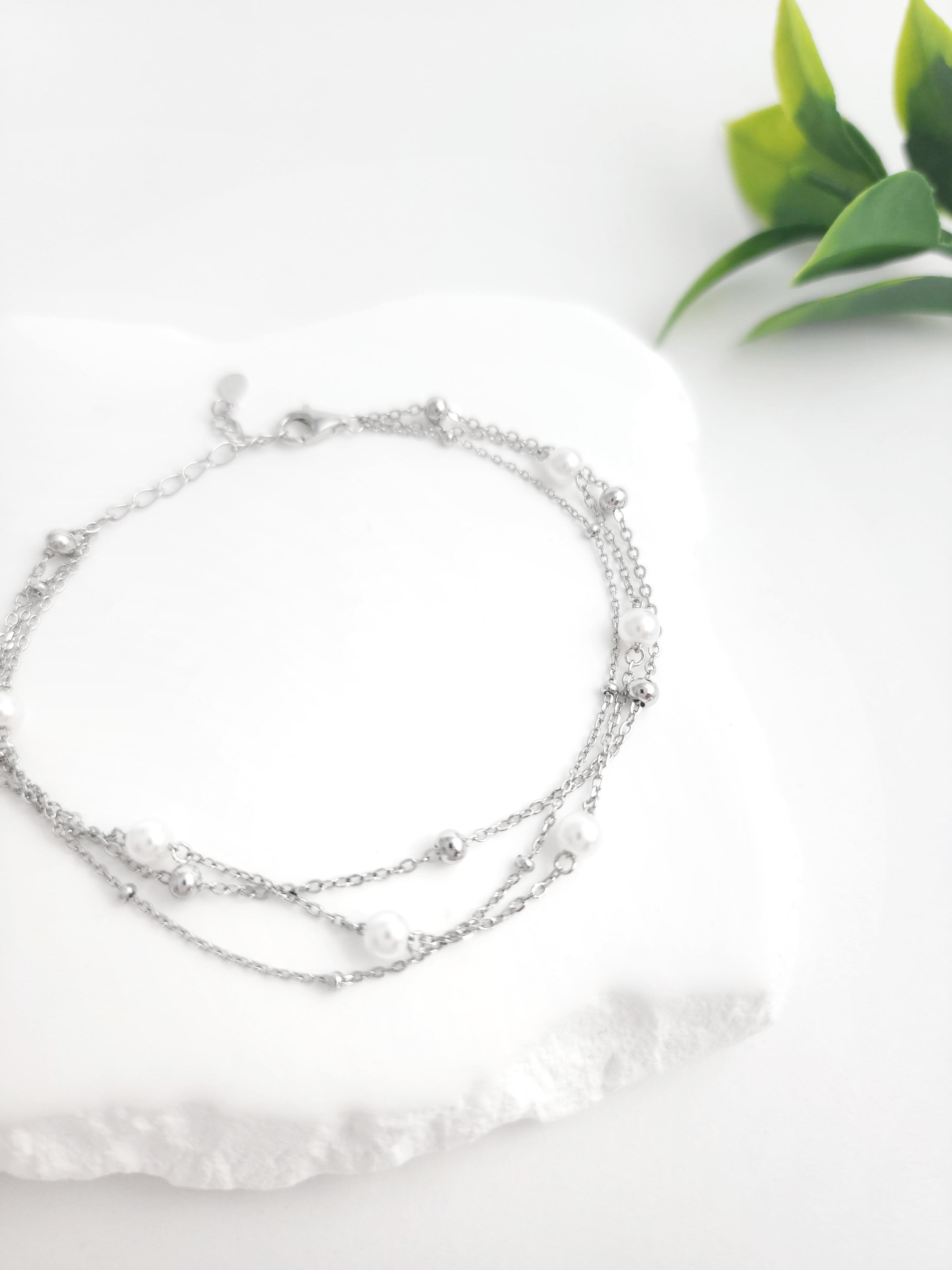 3 Sıra İnci Bileklik