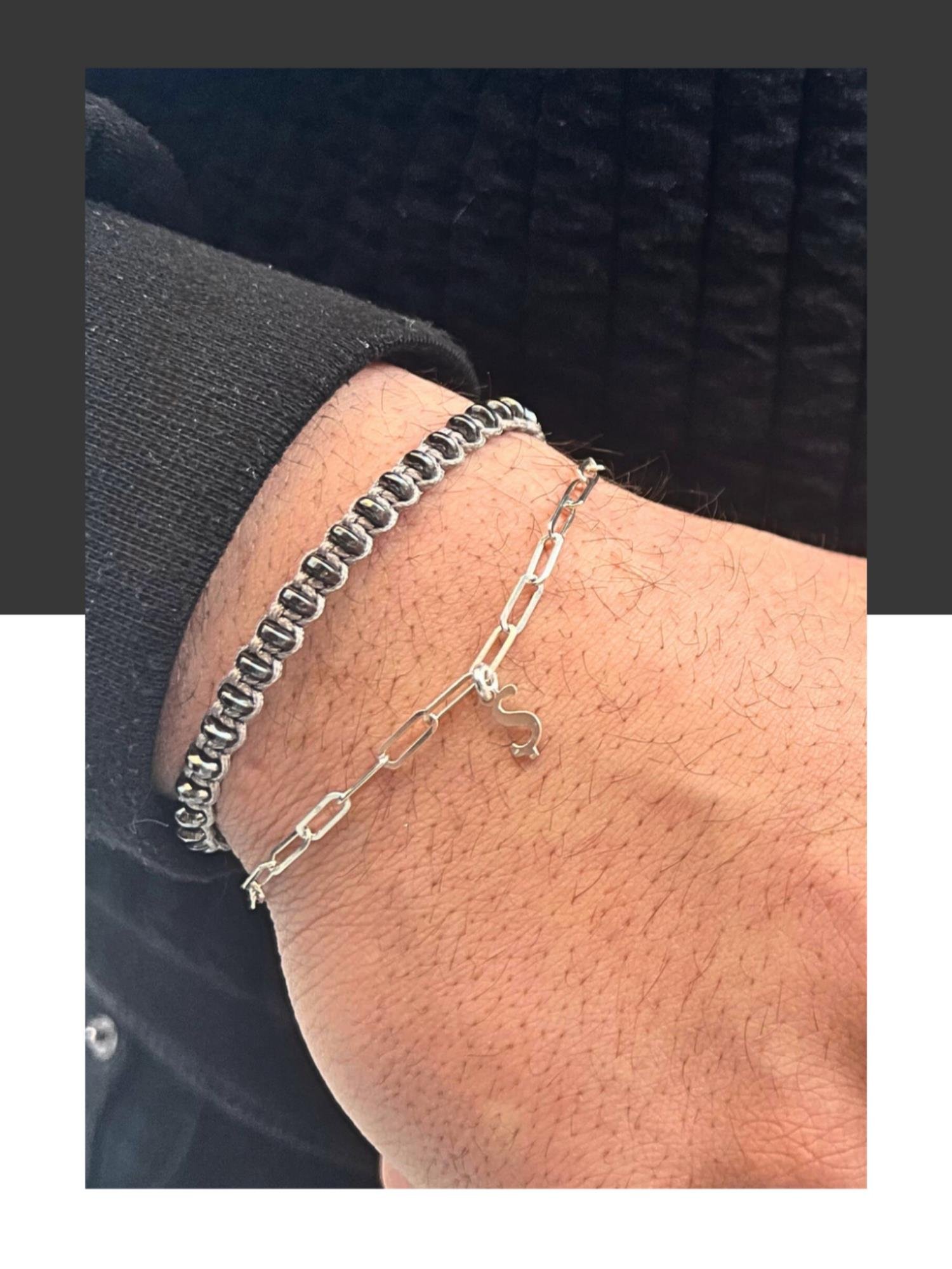 Ataç Zincir Harf Bileklik ( Tek )