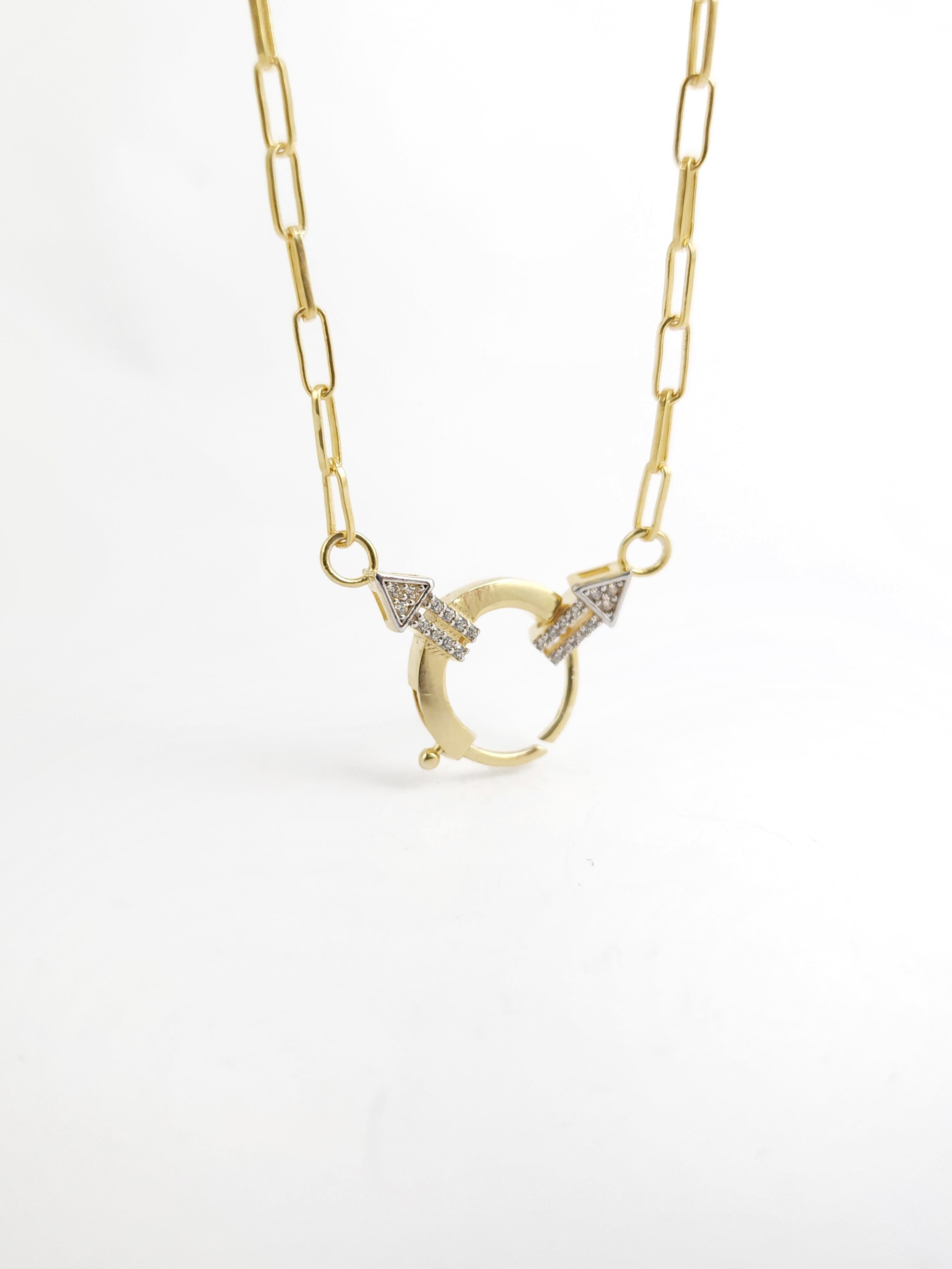 Ataç Zincir İtalyan Ok Kolye