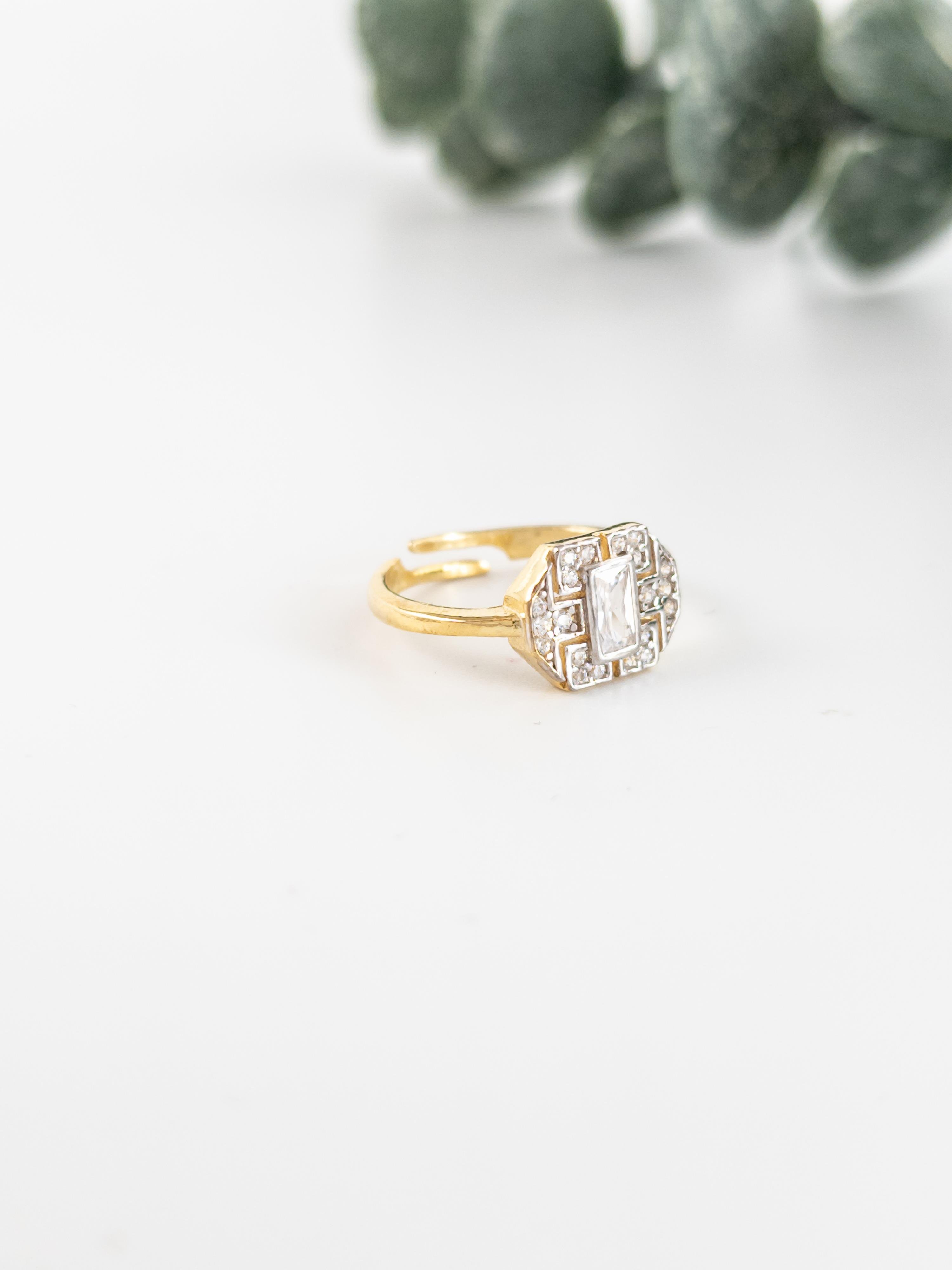 Baget Zirkon 4 Yüzük