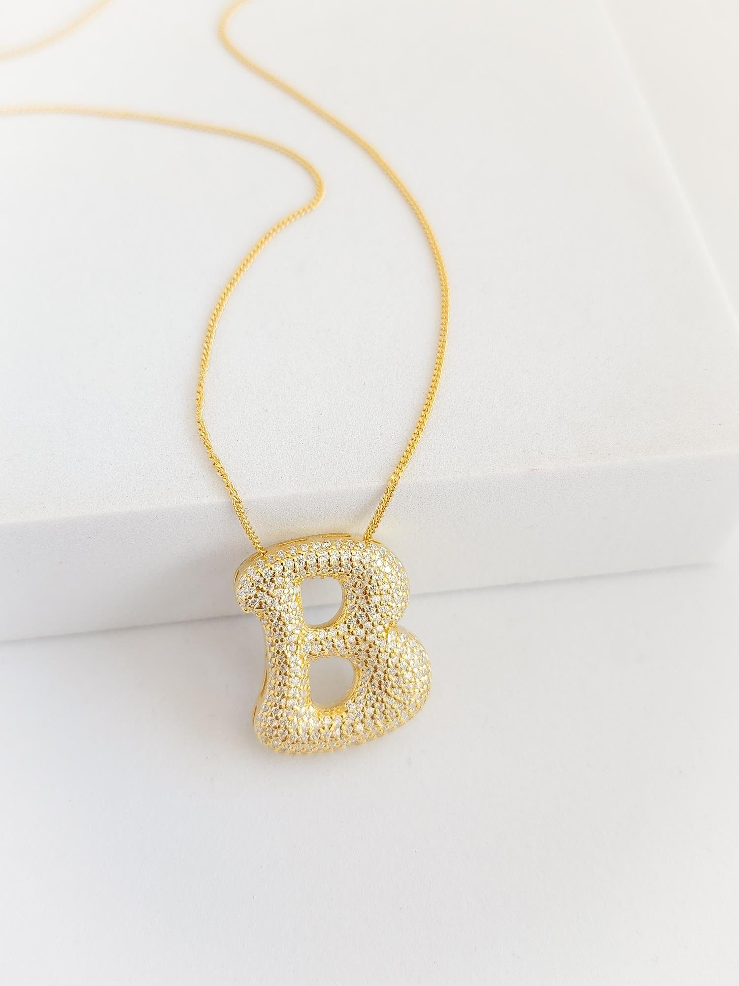 Balon Harf Kolye ( Zirkon )