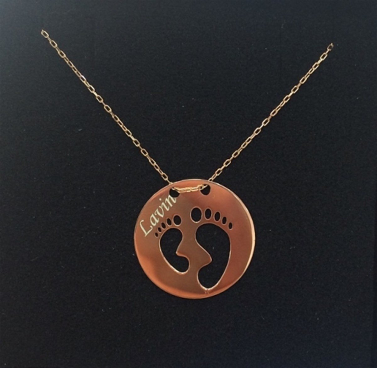 Bebek Ayak İzli Kolye