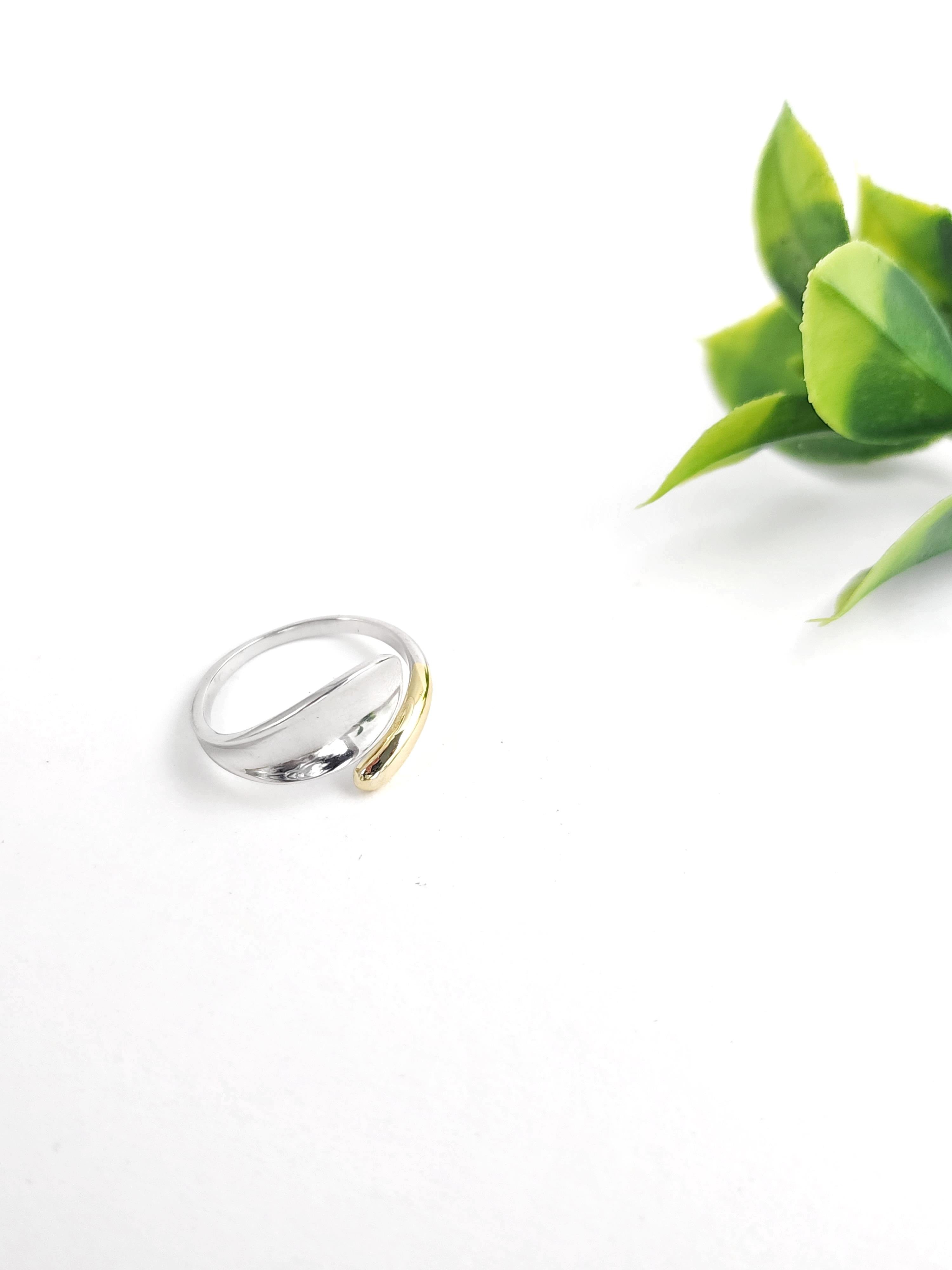 Çift Renk İtalyan Sarmal Yüzük