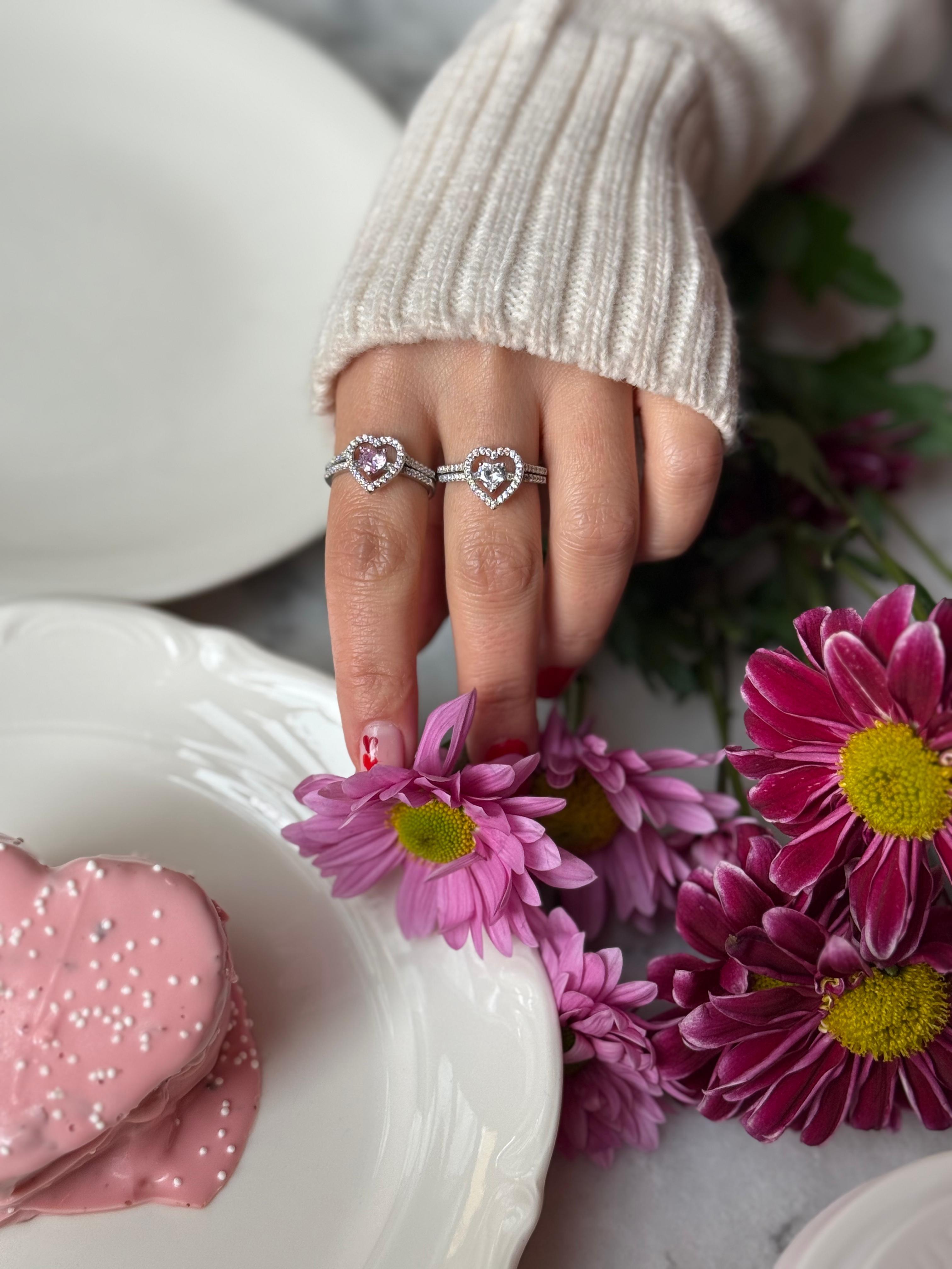 Couple Kalp Yüzük ( 2 Yüzük )