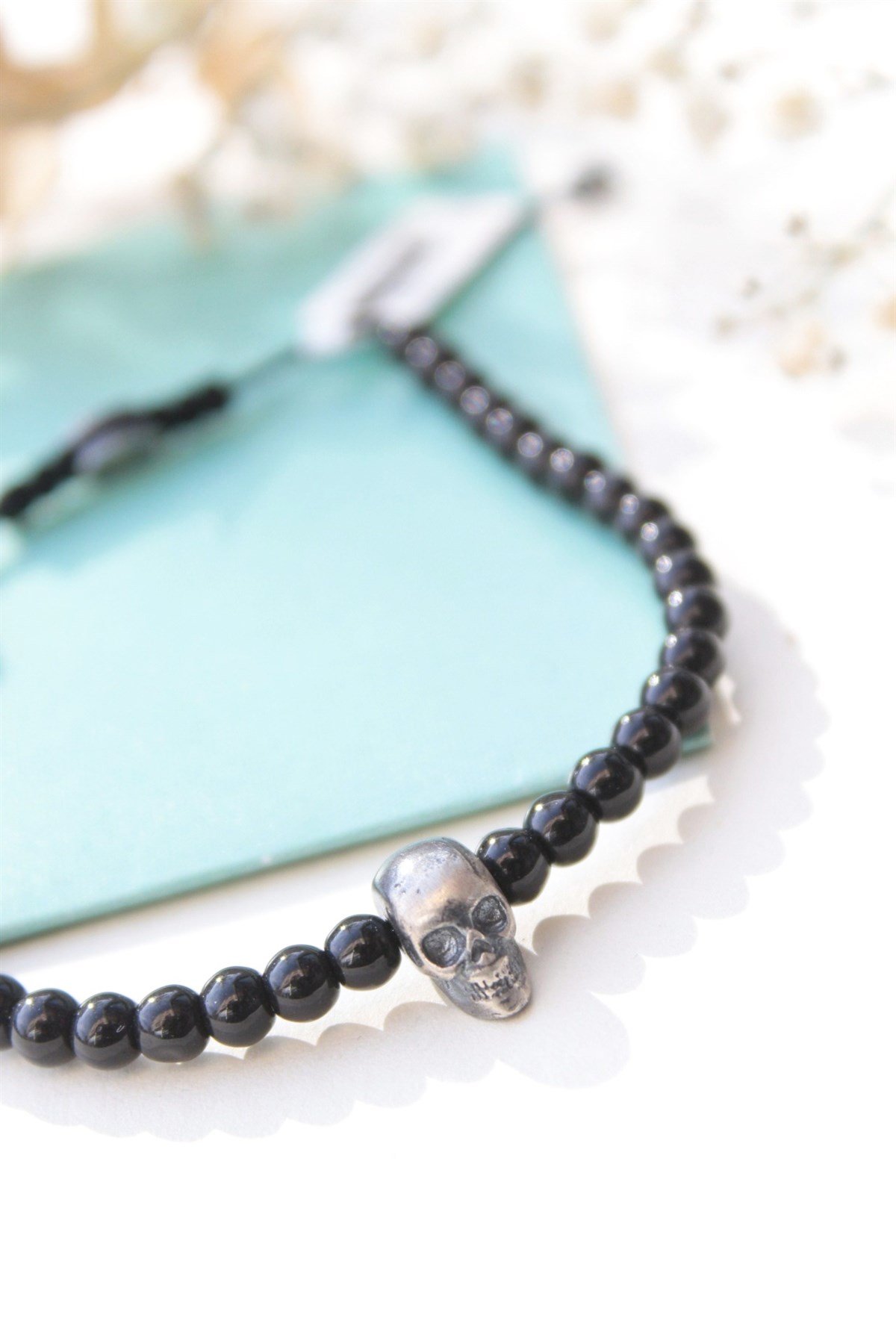 Doğal Taş Bileklik ( Gümüş )