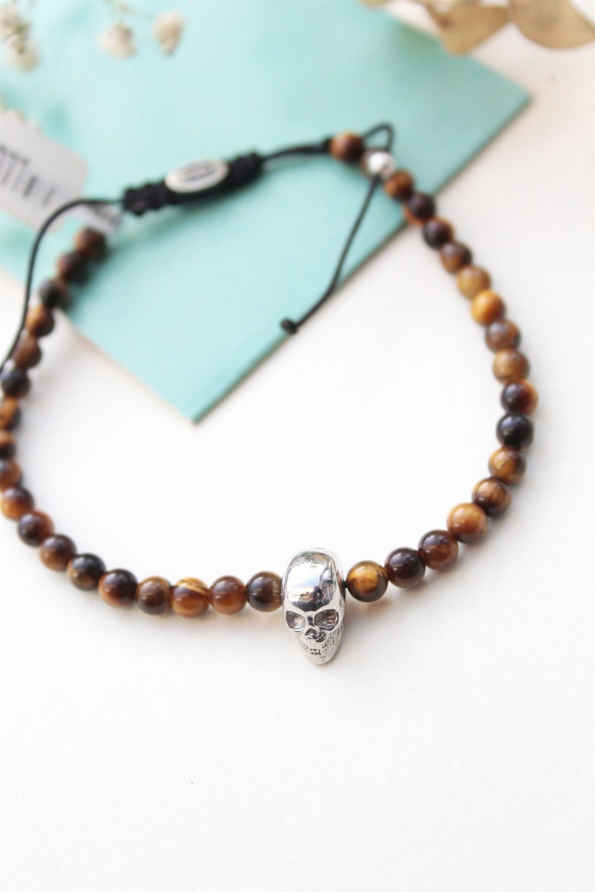 Doğal Taş Bileklik ( Gümüş )