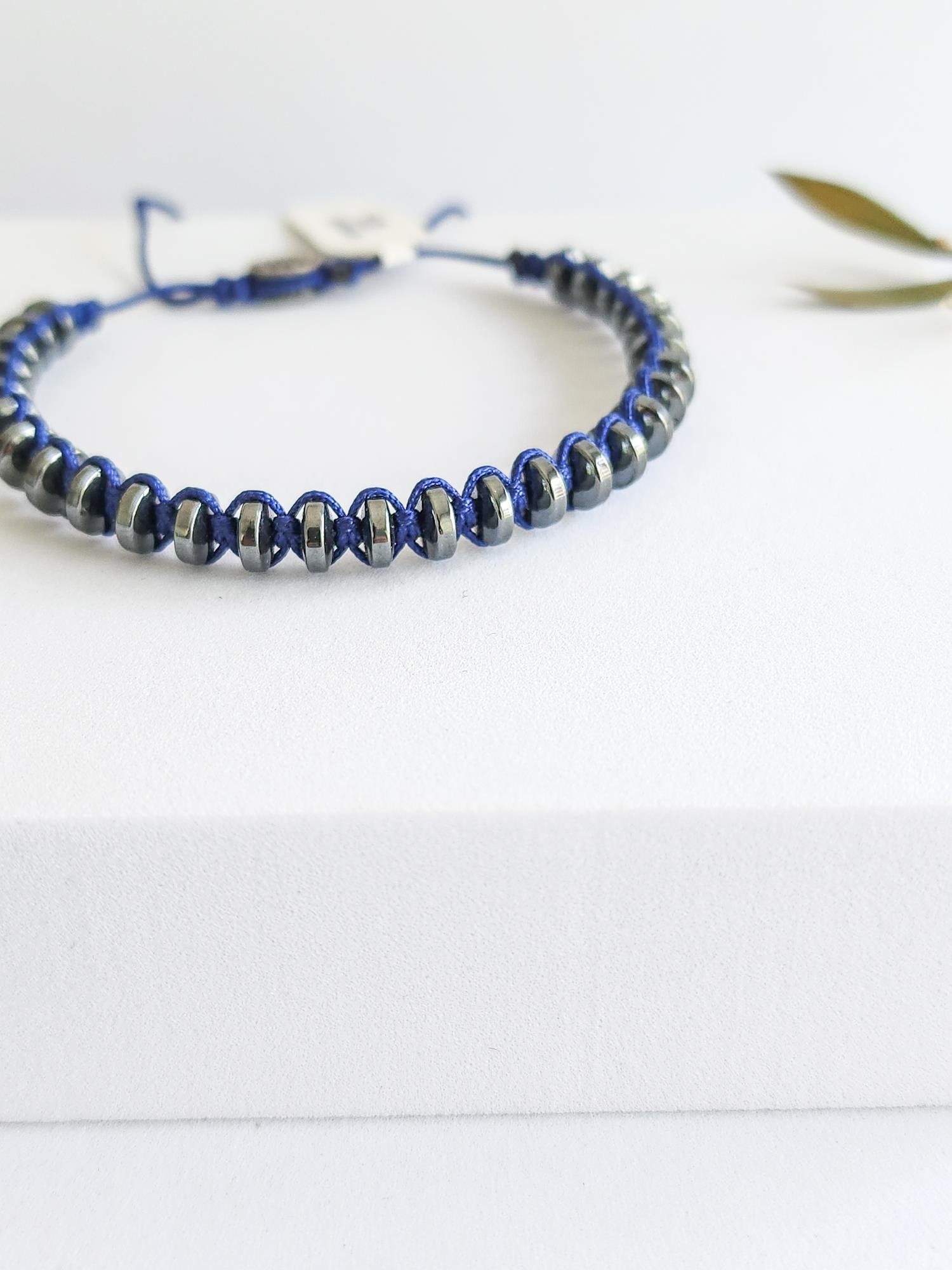 Doğal Taş Bileklik ( Hematit )