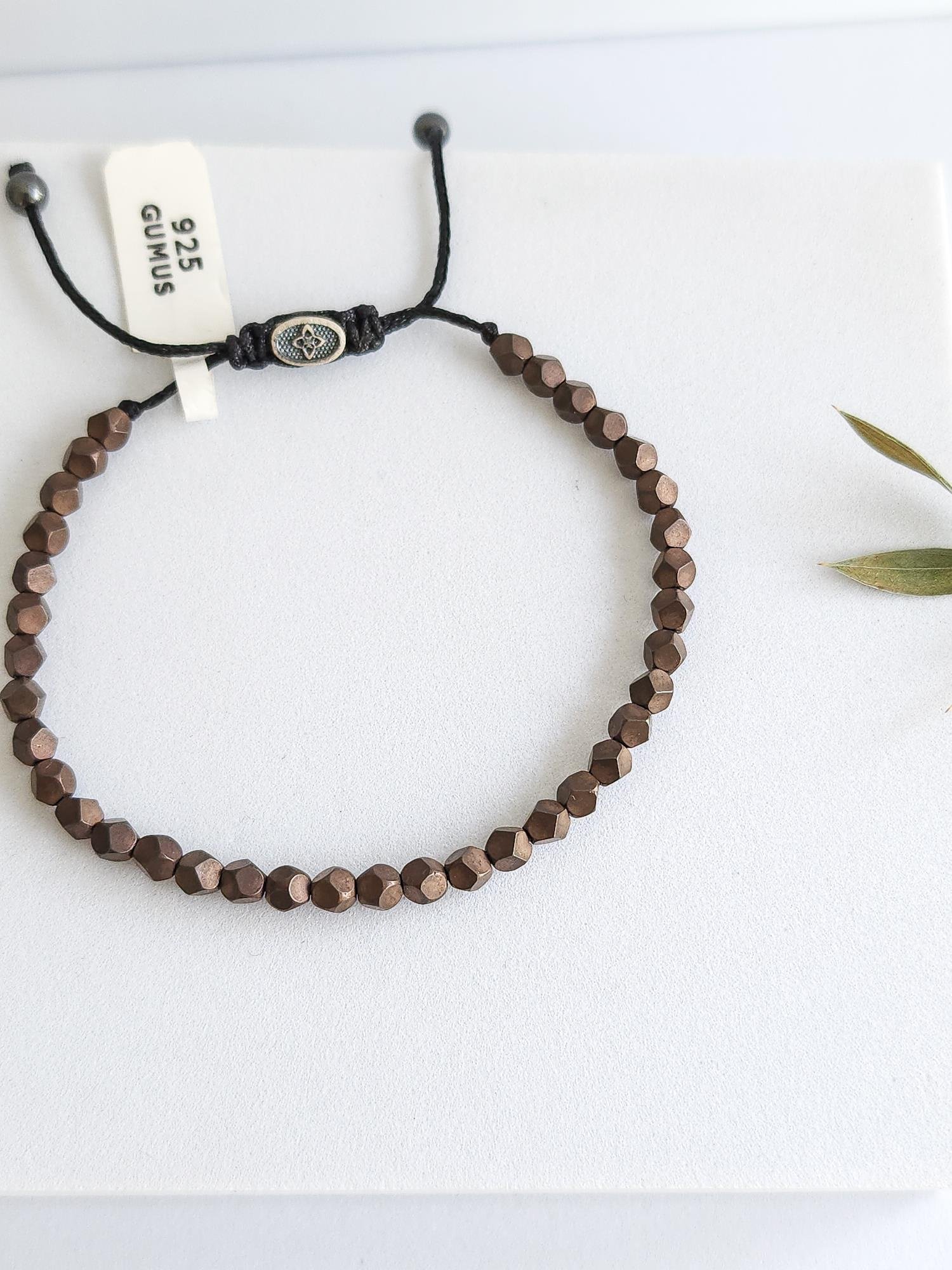 Doğal Taş Bileklik ( Hematit )