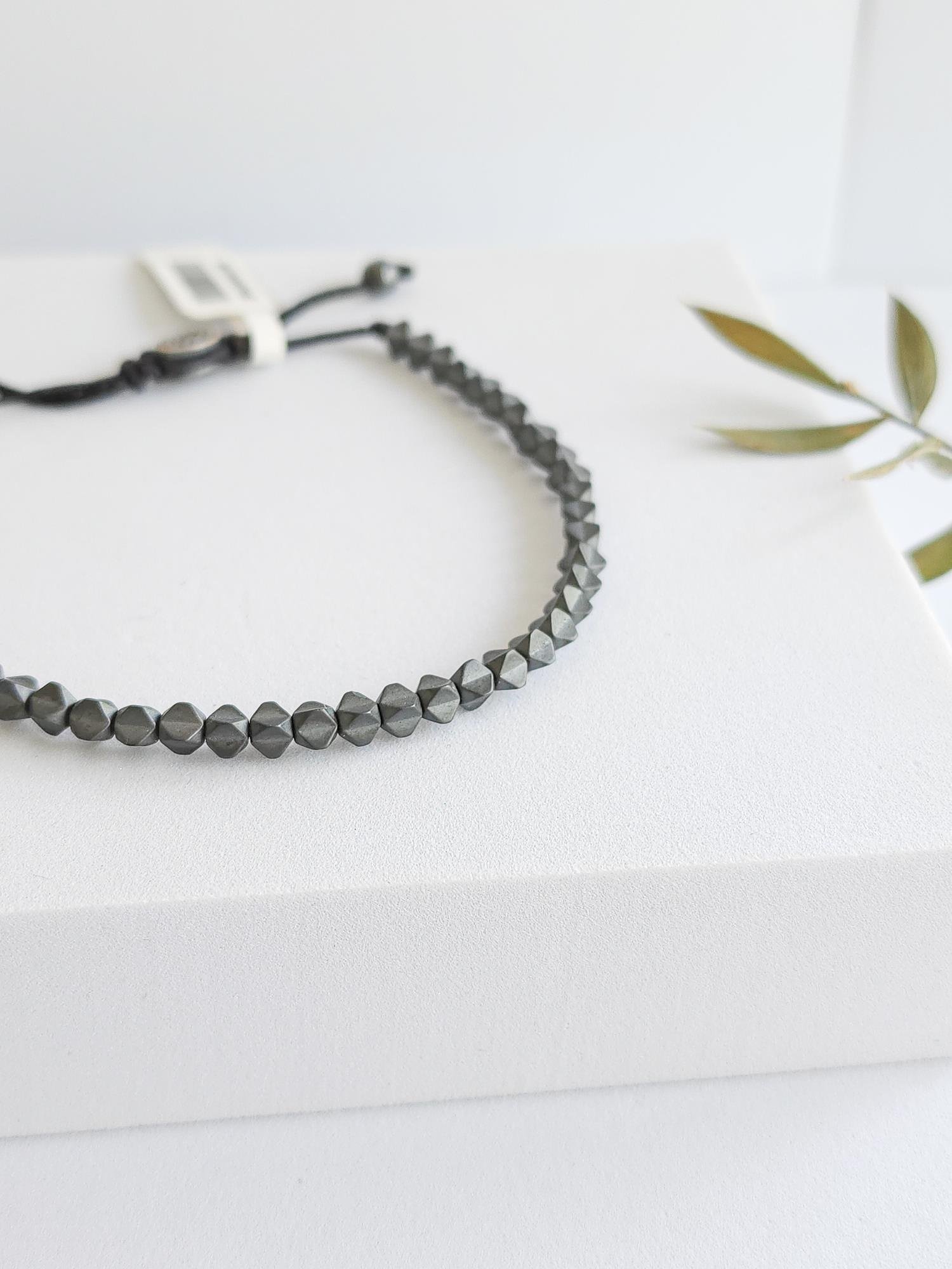 Doğal Taş Bileklik ( Hematit )