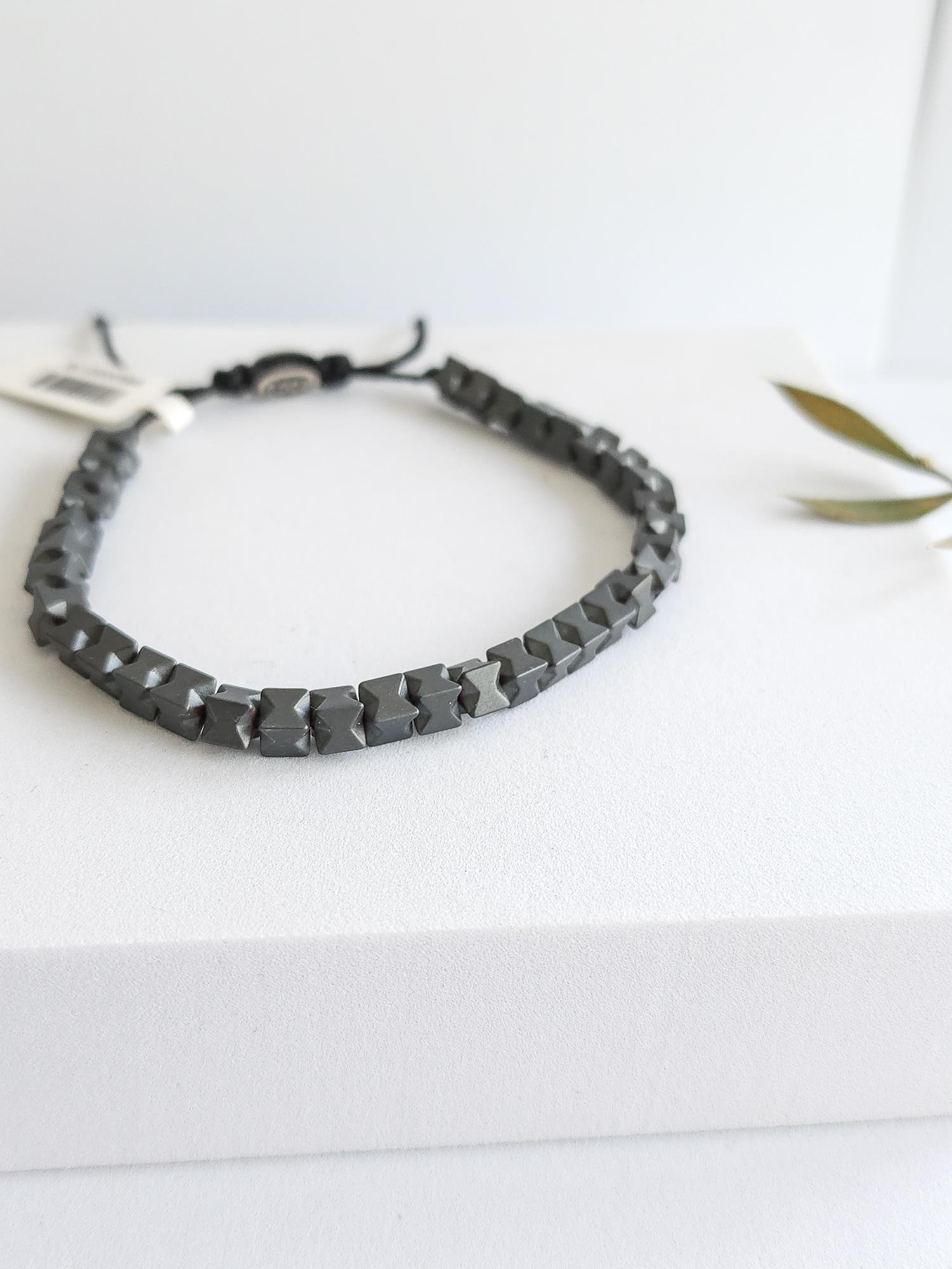 Doğal Taş Bileklik ( Hematit )