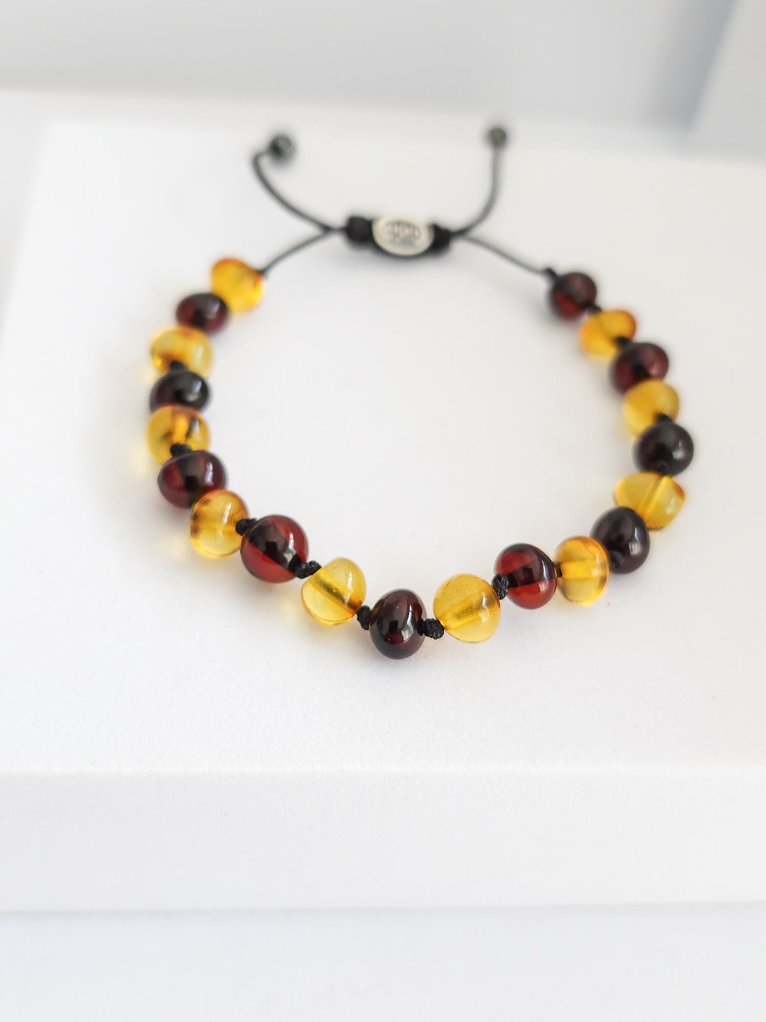 Doğal Taş Bileklik ( Kehribar )