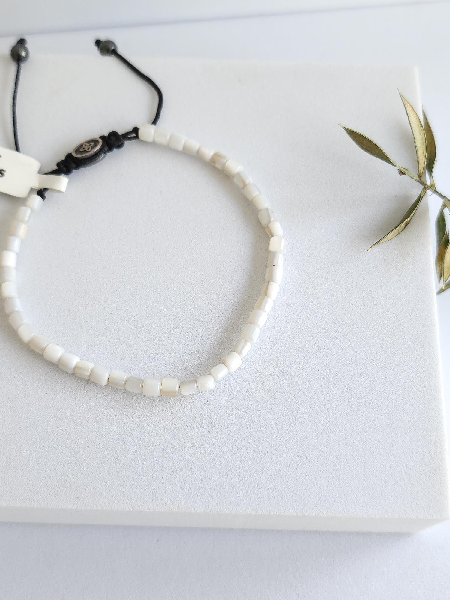 Doğal Taş Bileklik ( Sedef )