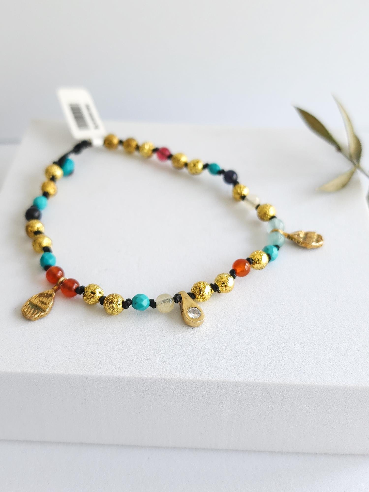 Doğal Taş Damla Bileklik