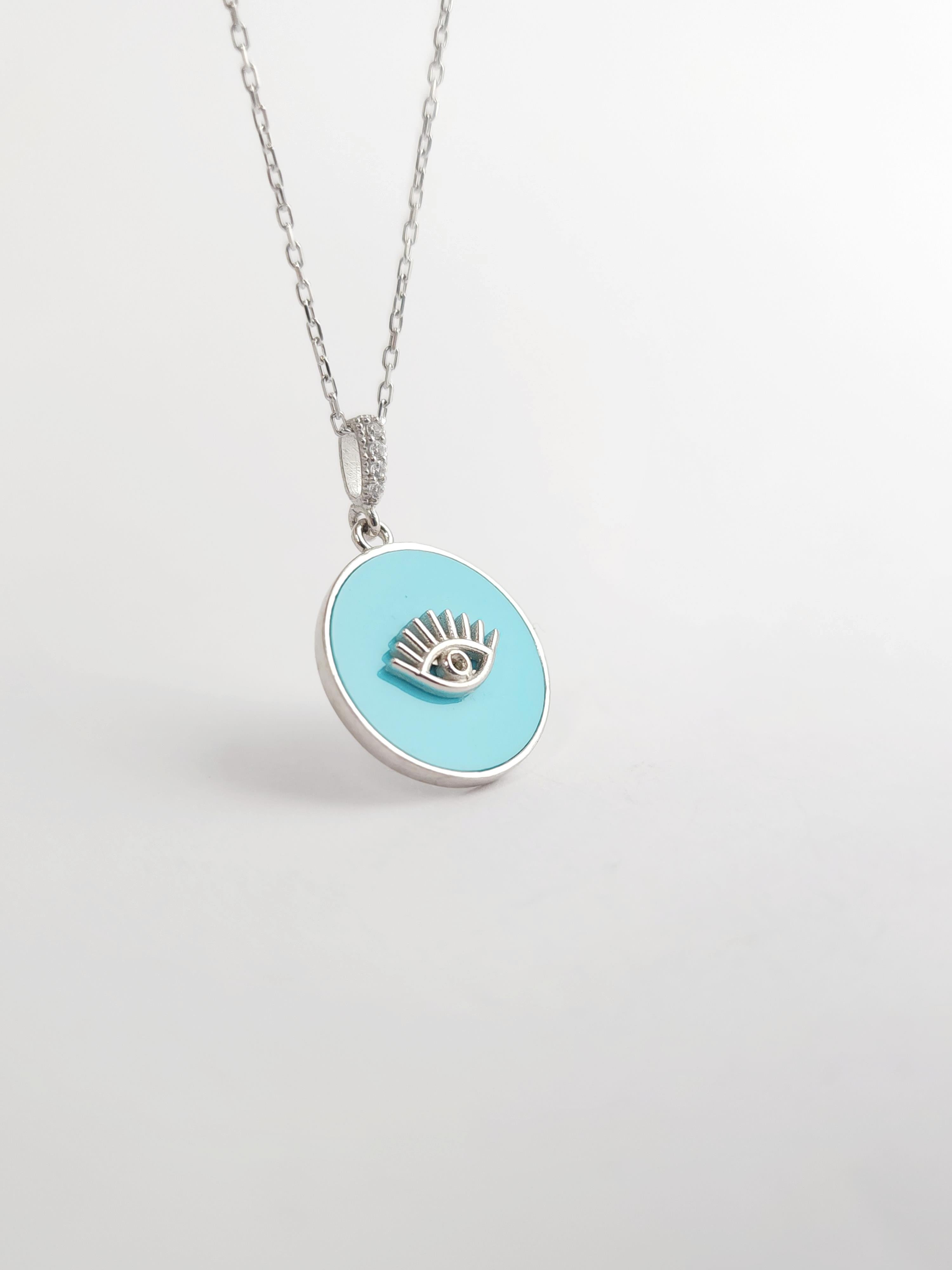 Doğal Taş Göz Kolye