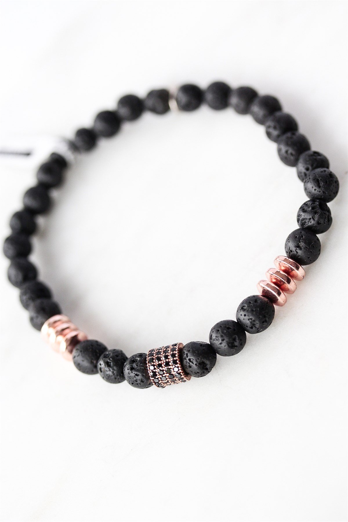 Doğal Taş Gümüş Bileklik