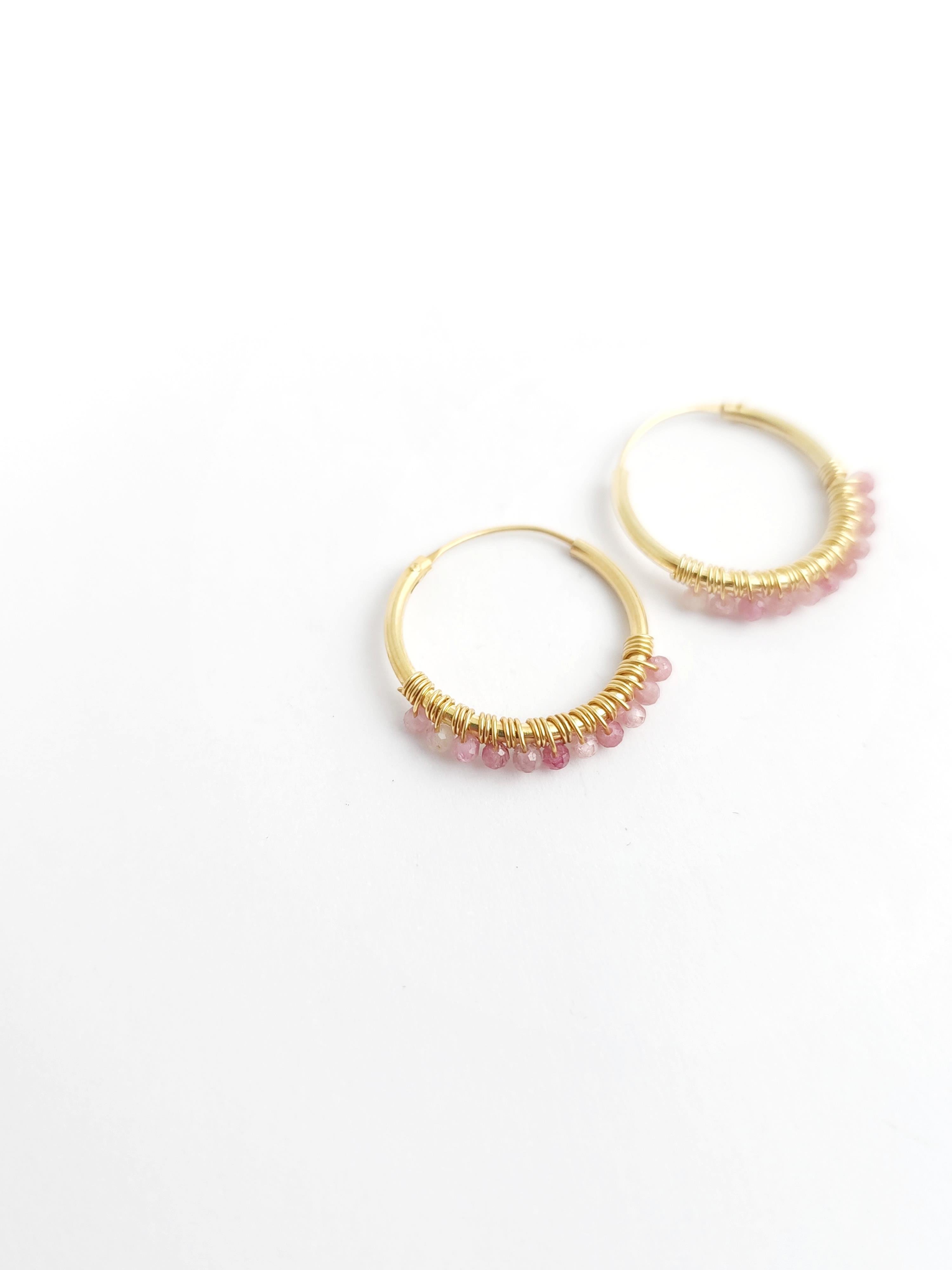 Doğal Taş Halka 3 Küpe