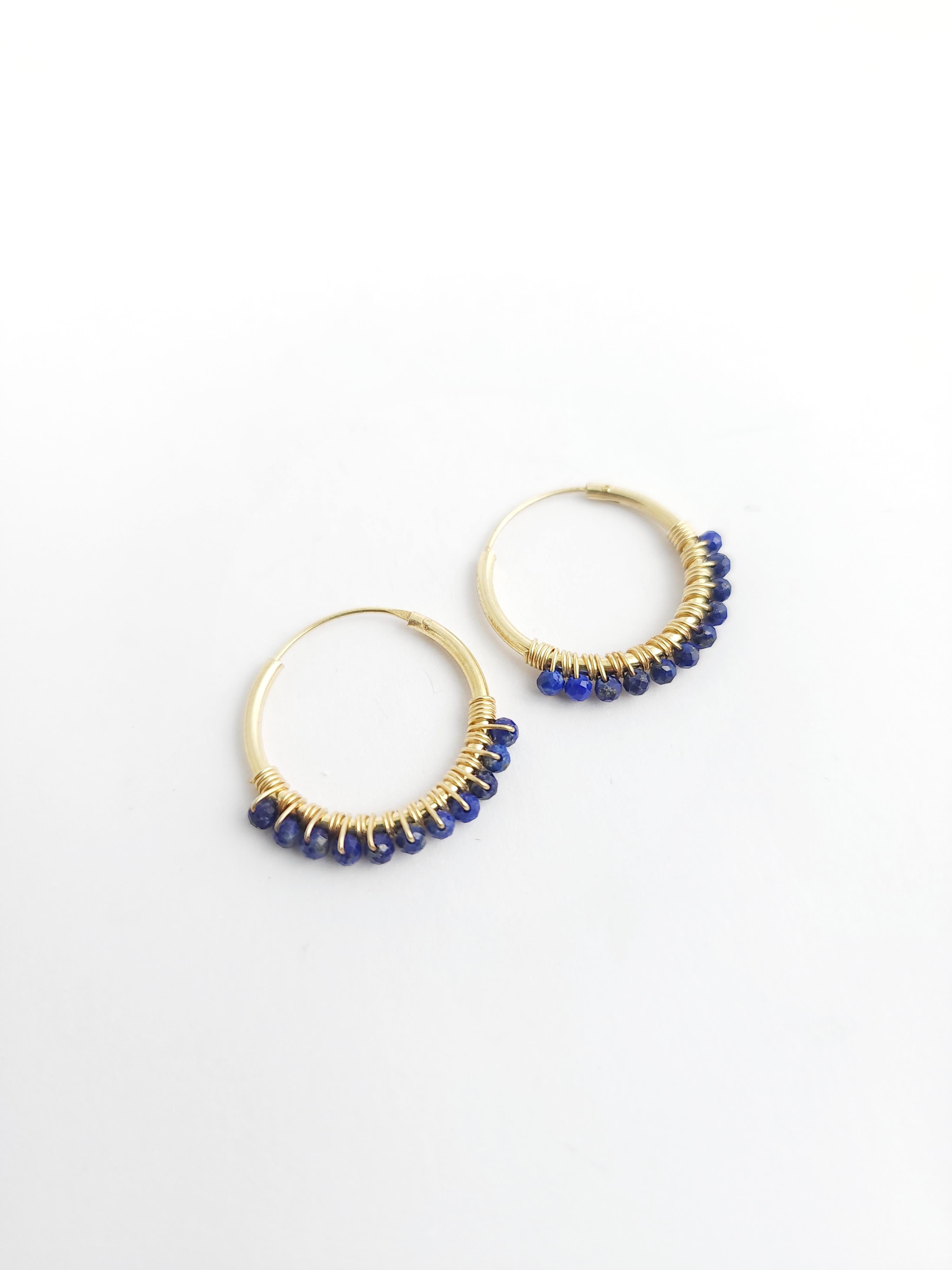 Doğal Taş Halka Küpe 