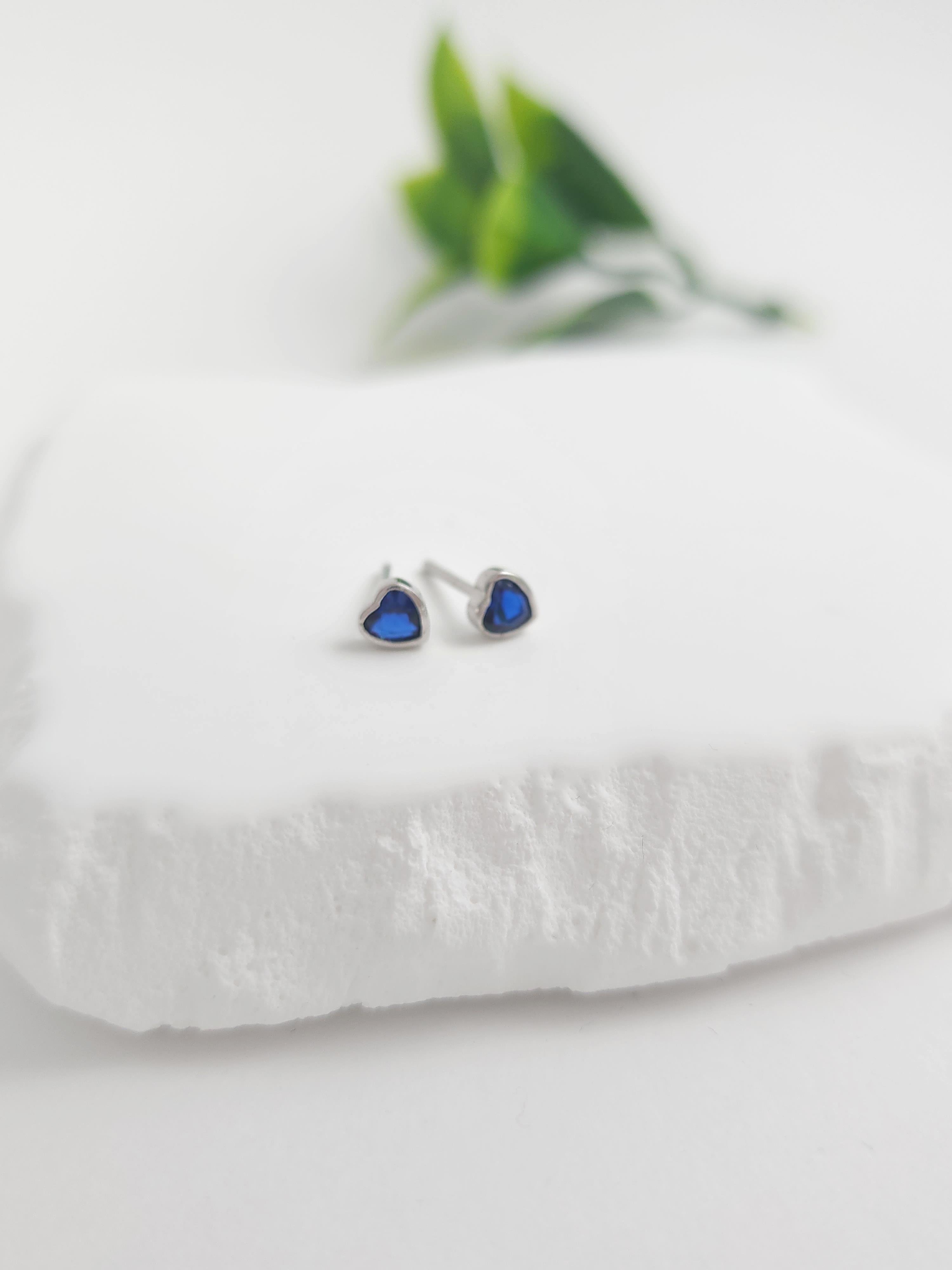 Doğal Taş Kalp 3 Küpe