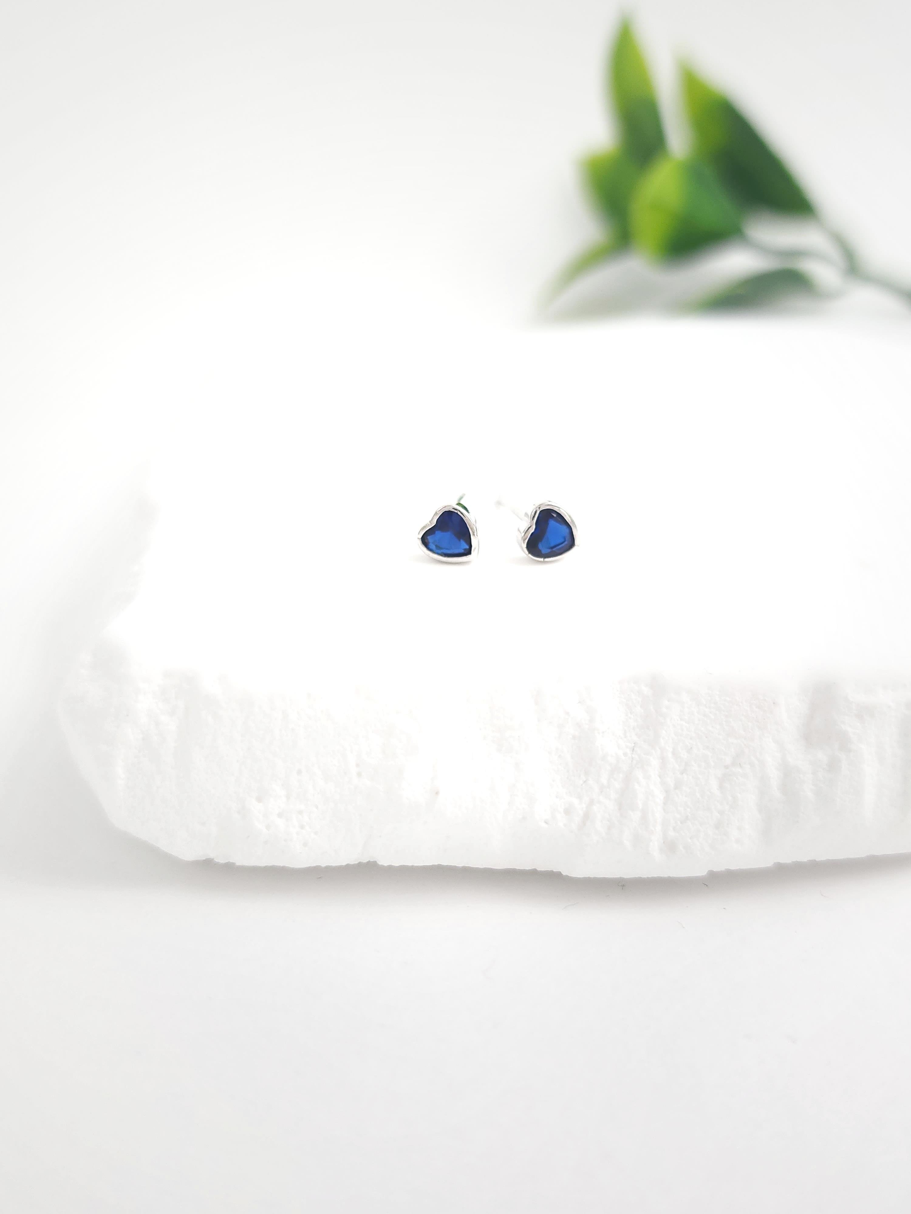 Doğal Taş Kalp 3 Küpe