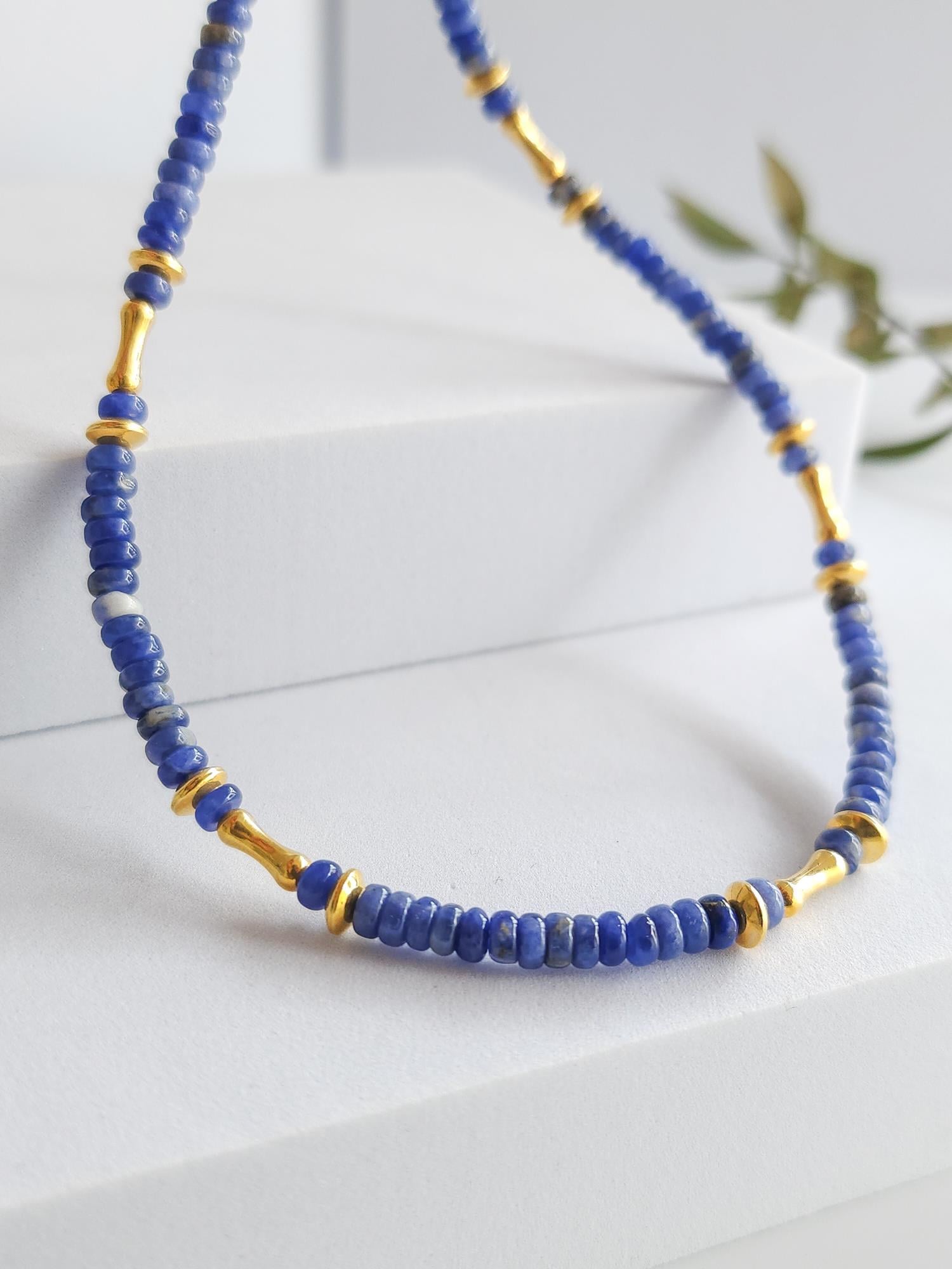 Doğal Taş Kolye ( Lapis )