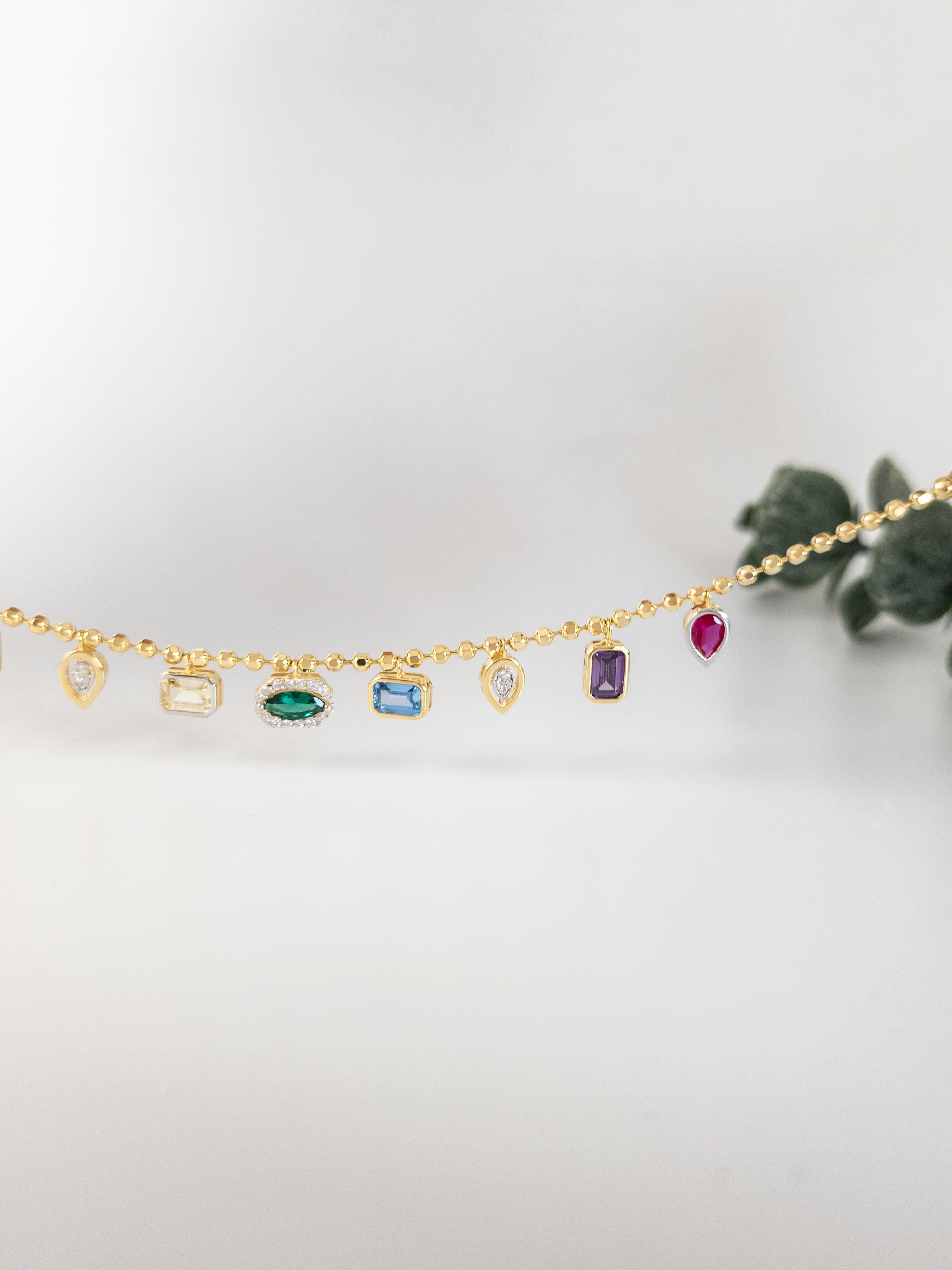 Doğal Taş ( Mix ) Tasarım Bileklik