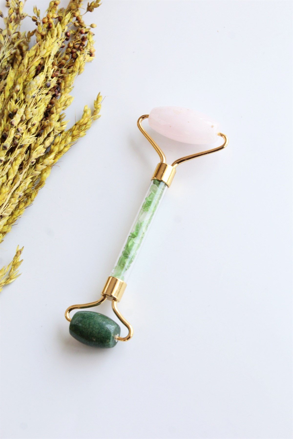 Doğal Taş Roller ( Pembe Kuvars & Yeşim )