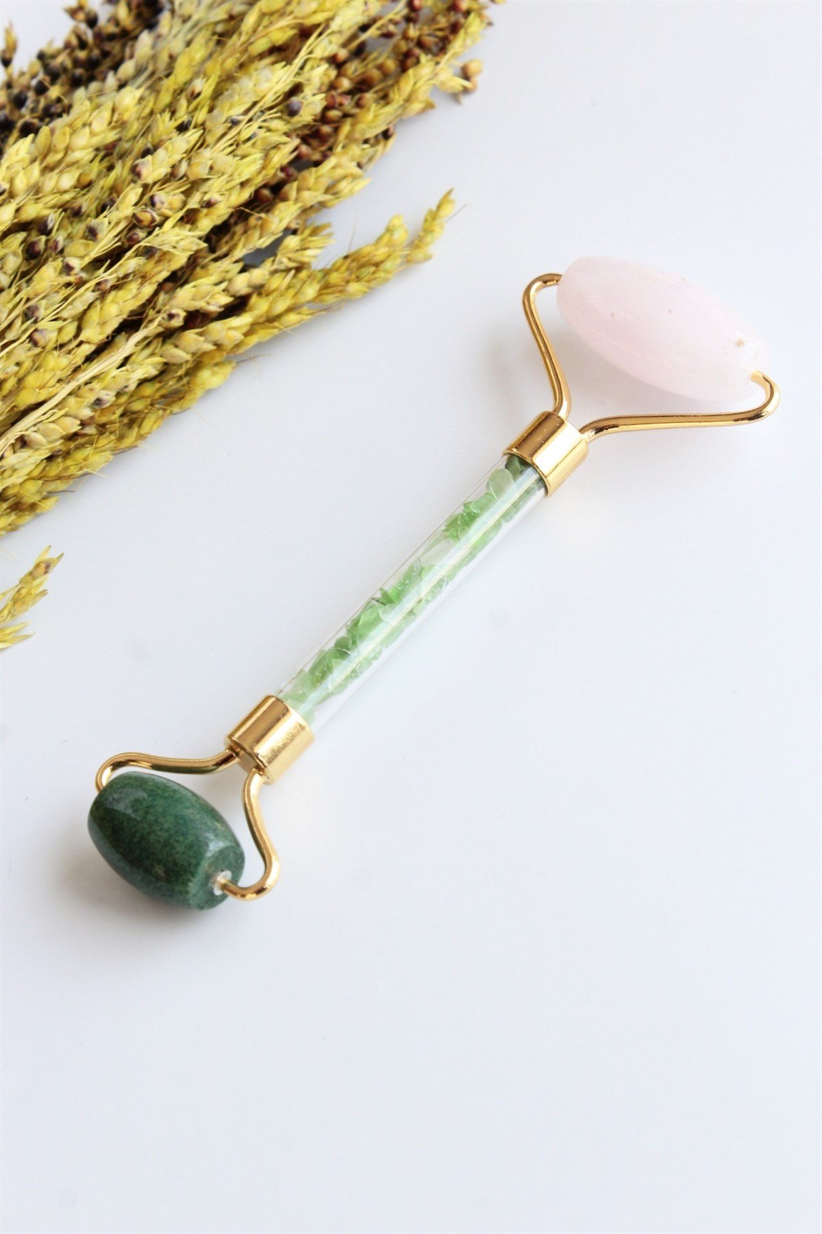 Doğal Taş Roller ( Pembe Kuvars & Yeşim )