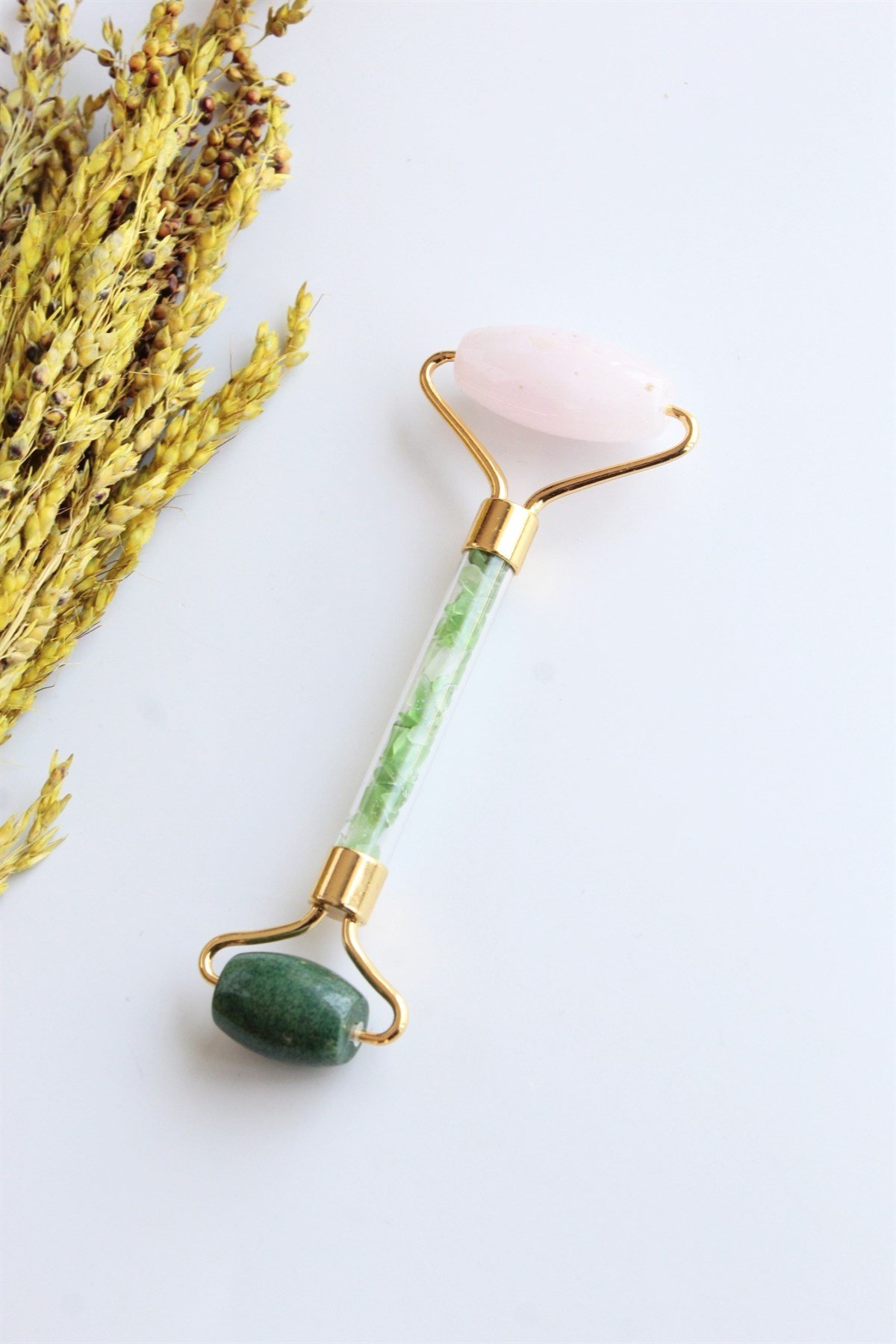 Doğal Taş Roller ( Pembe Kuvars & Yeşim )