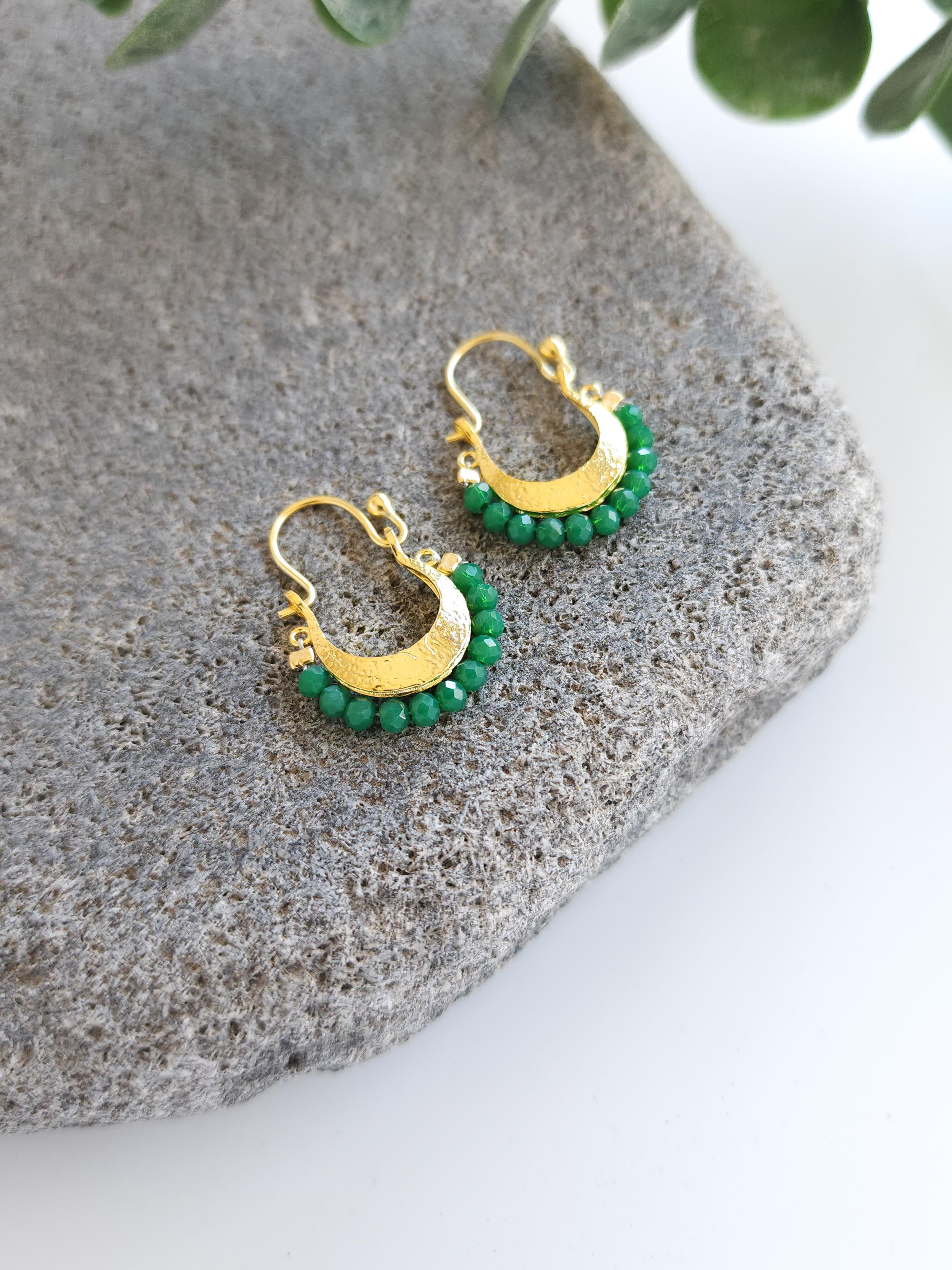 Doğal Taş Sepet Küpe