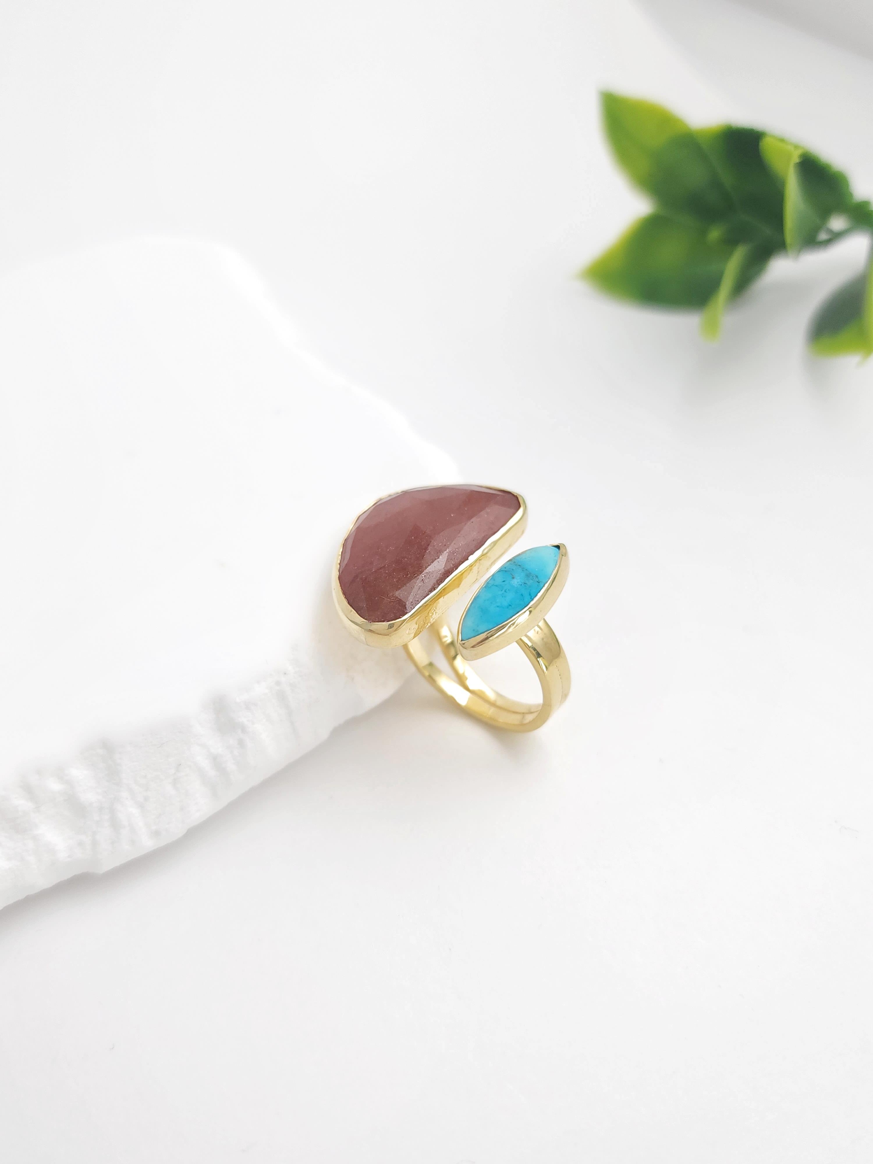 Doğal Taş Tasarım Yüzük