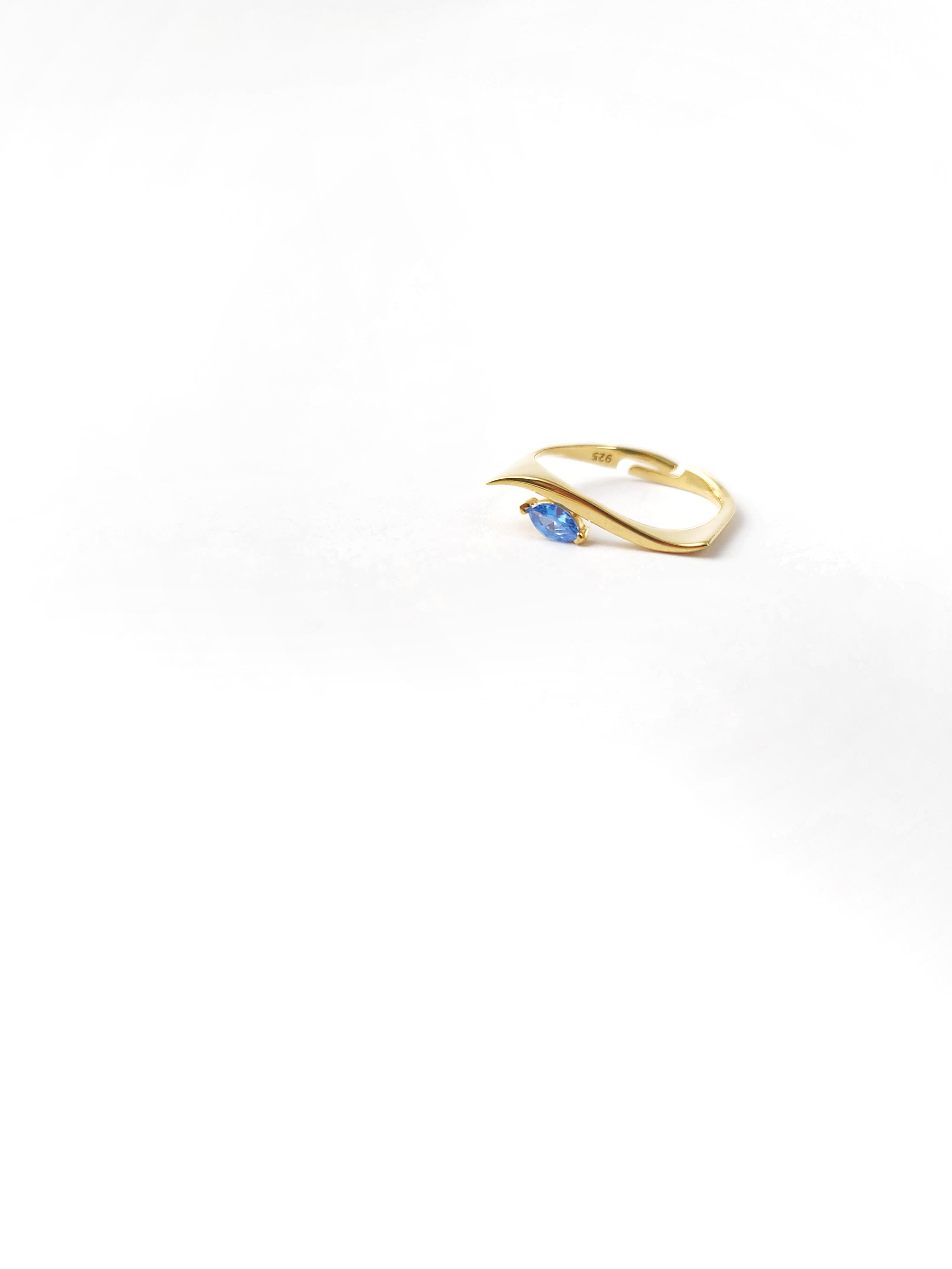 Doğal Taş Wave 3 Yüzük